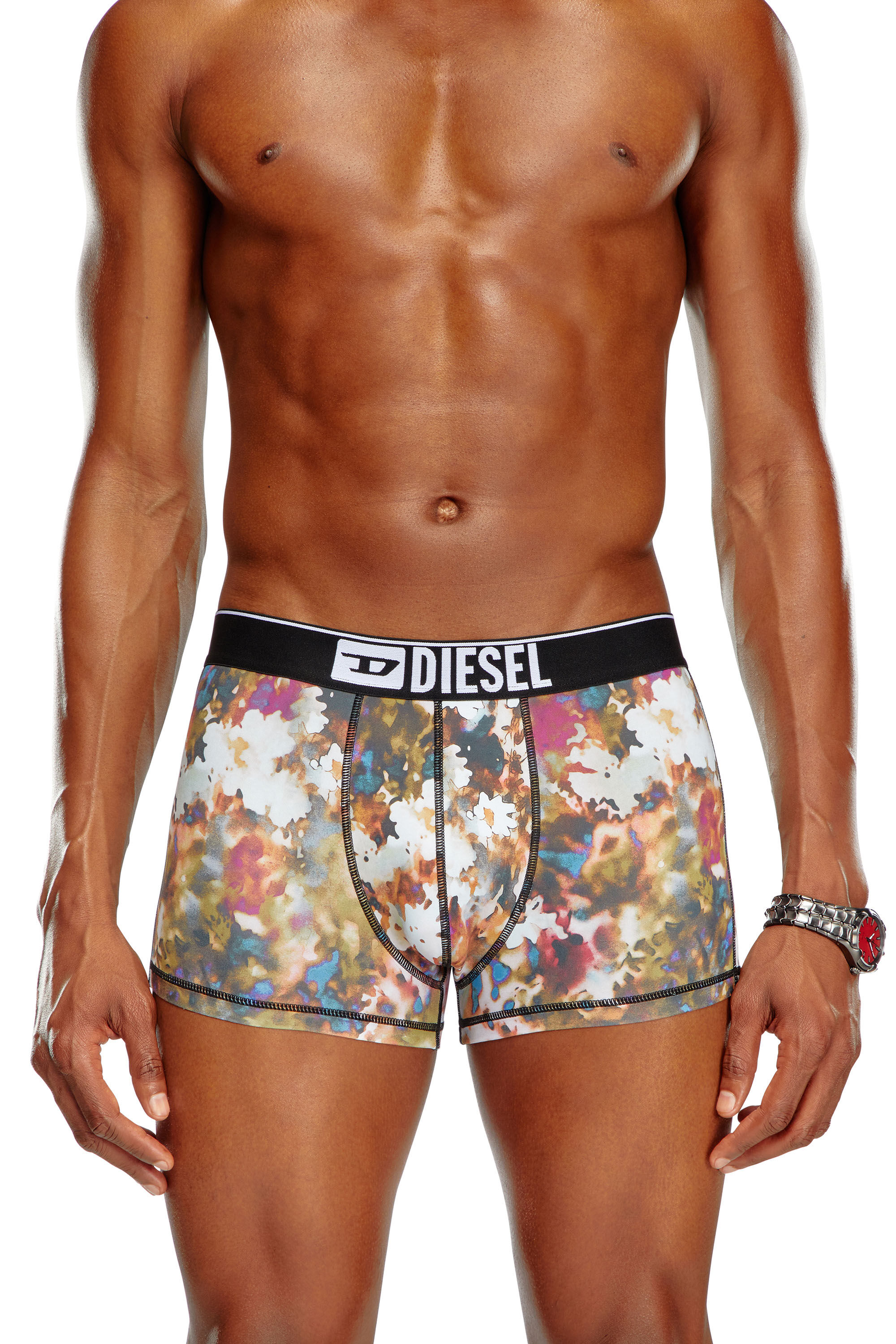 洗練されたデザイン　DIESEL　UMBX-DAMIEN BOXERS M 2点 Men's Boxer briefs with abstract print | Multicolor | Diesel