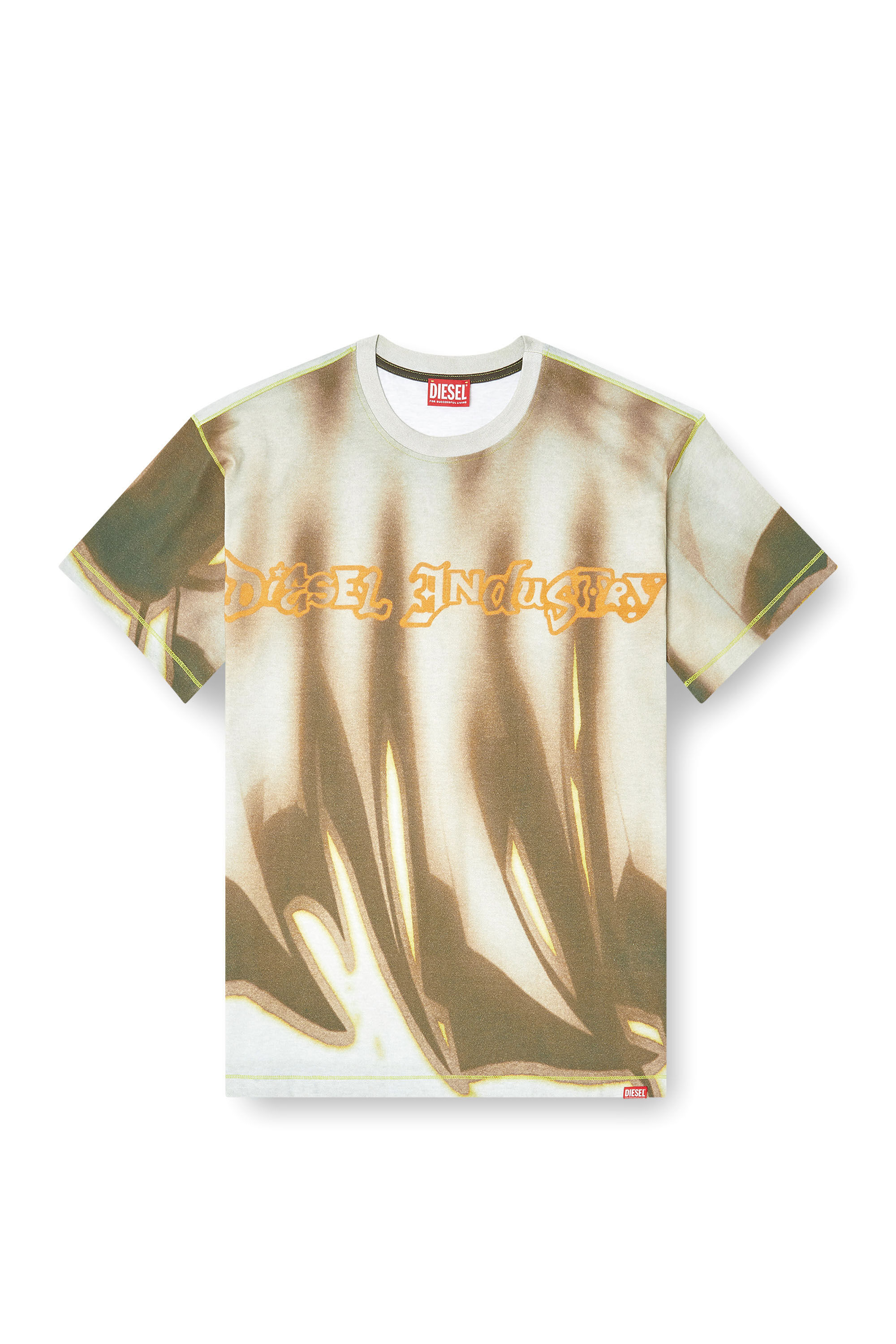 Diesel - T-NORM-SHOW, T-shirt avec imprimé graffiti Homme in Polychrome - 2