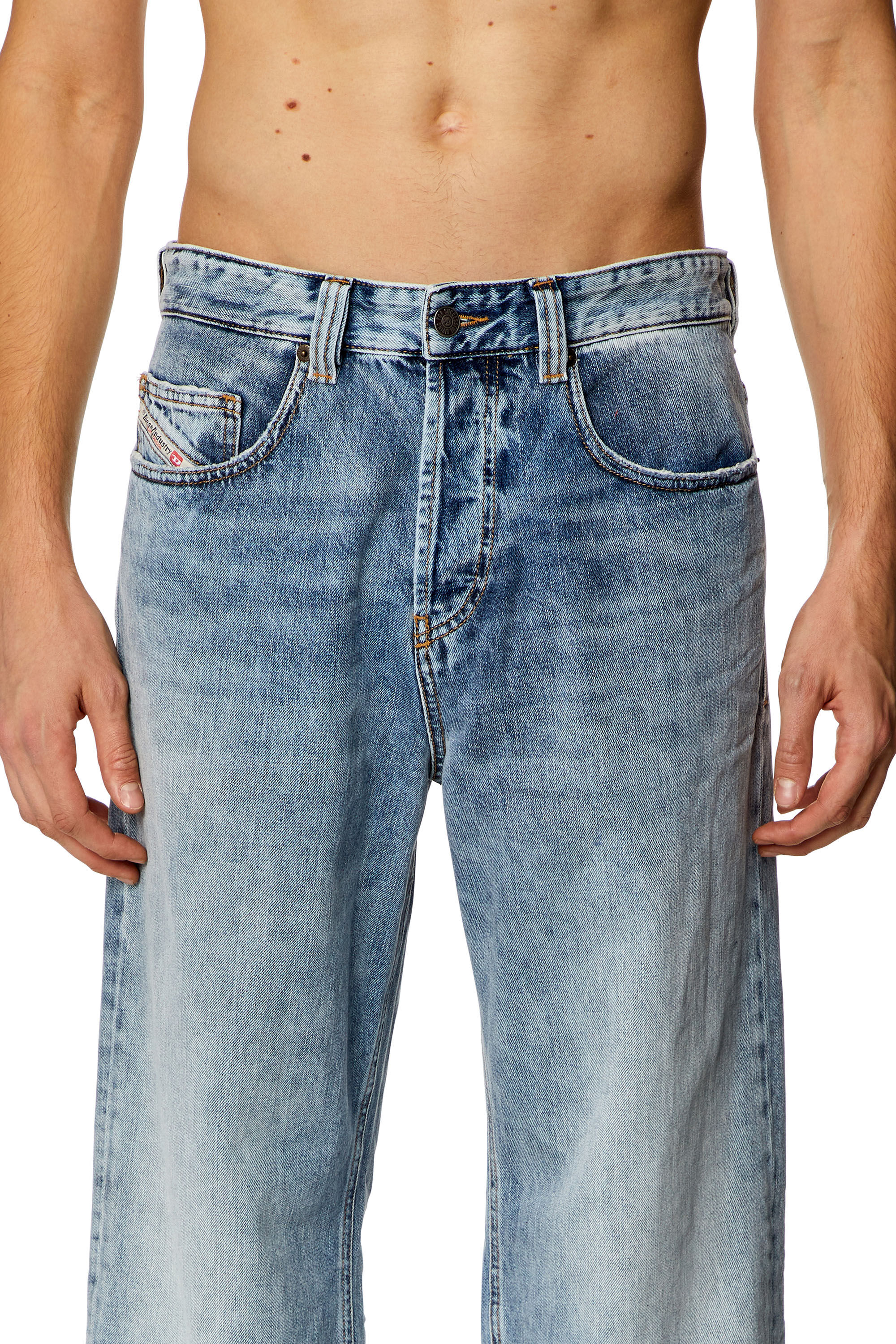 Diesel - Male's Relaxed Jeans 2001 D-Macro 09H57, Light Blue - 5