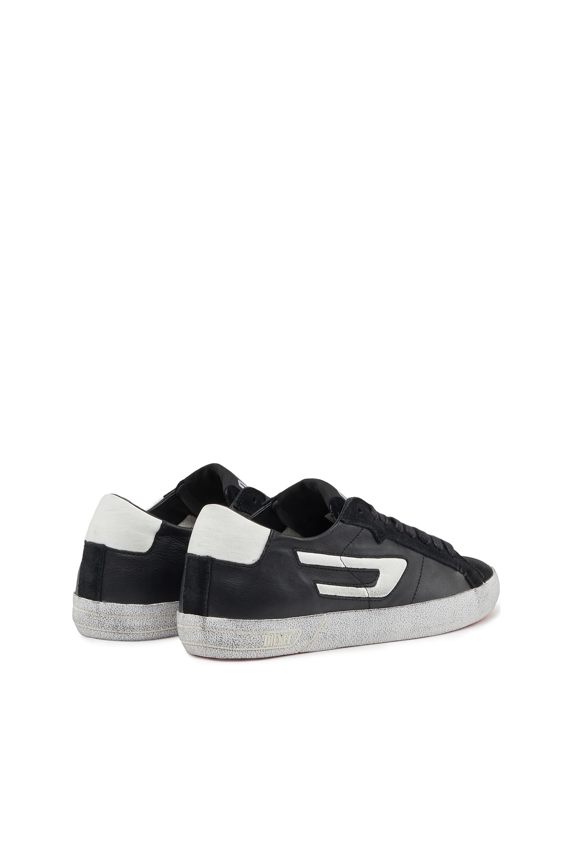 Diesel - S-LEROJI LOW W, Woman's S-Leroji Low W - Low-top leather sneakers with D logo in Black - 3