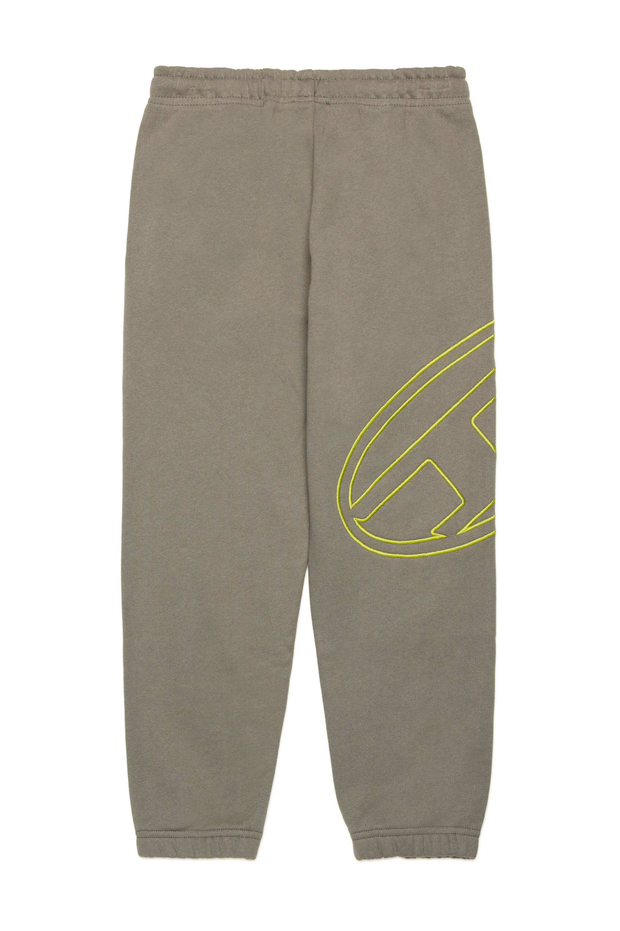 Diesel - PMARKYMEGOVALD, Male's Sweatpants with mega Oval D embroidery in Grey - 2