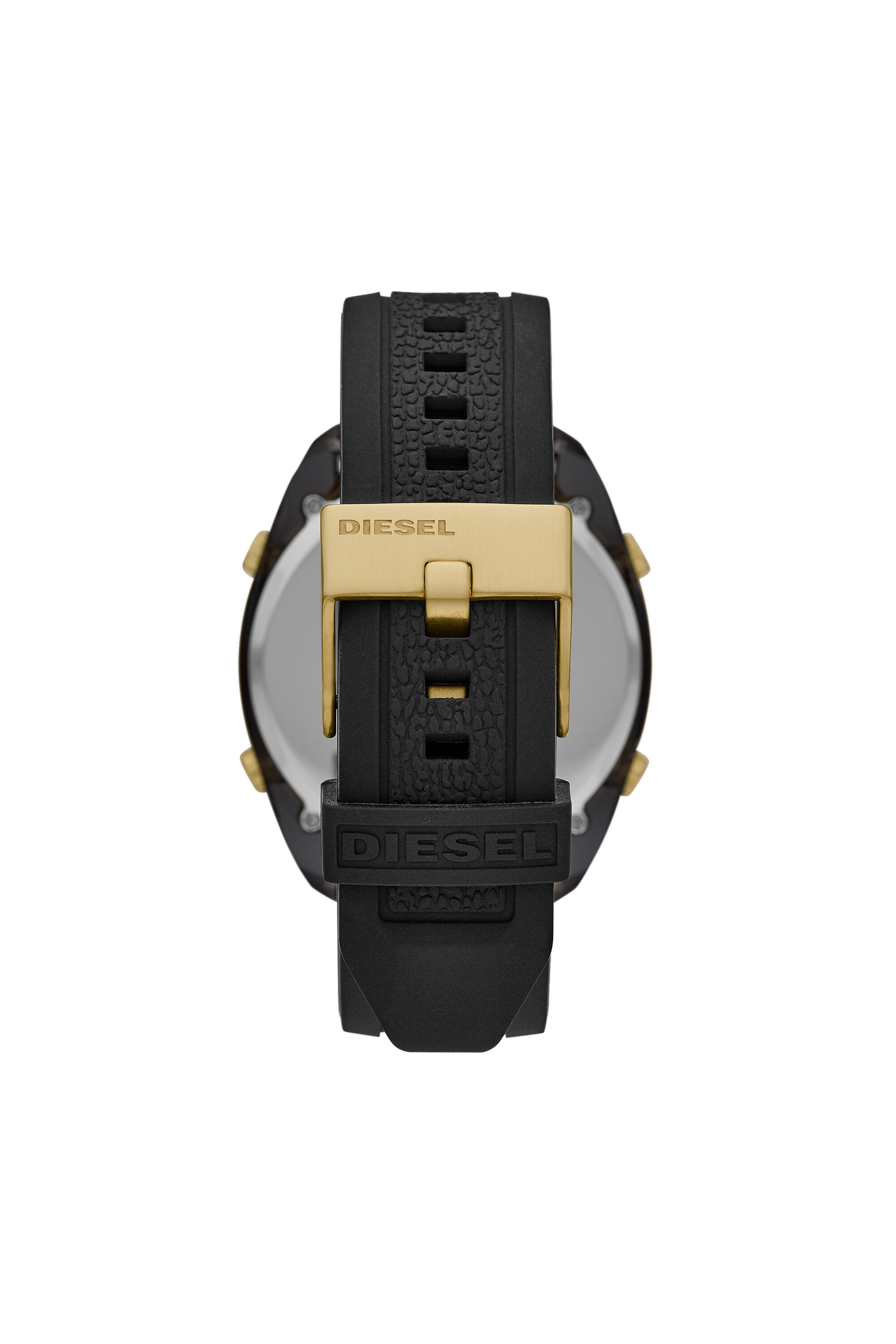 Diesel - DZ1901, Male's Crusher digital black silicone watch in Black - 2