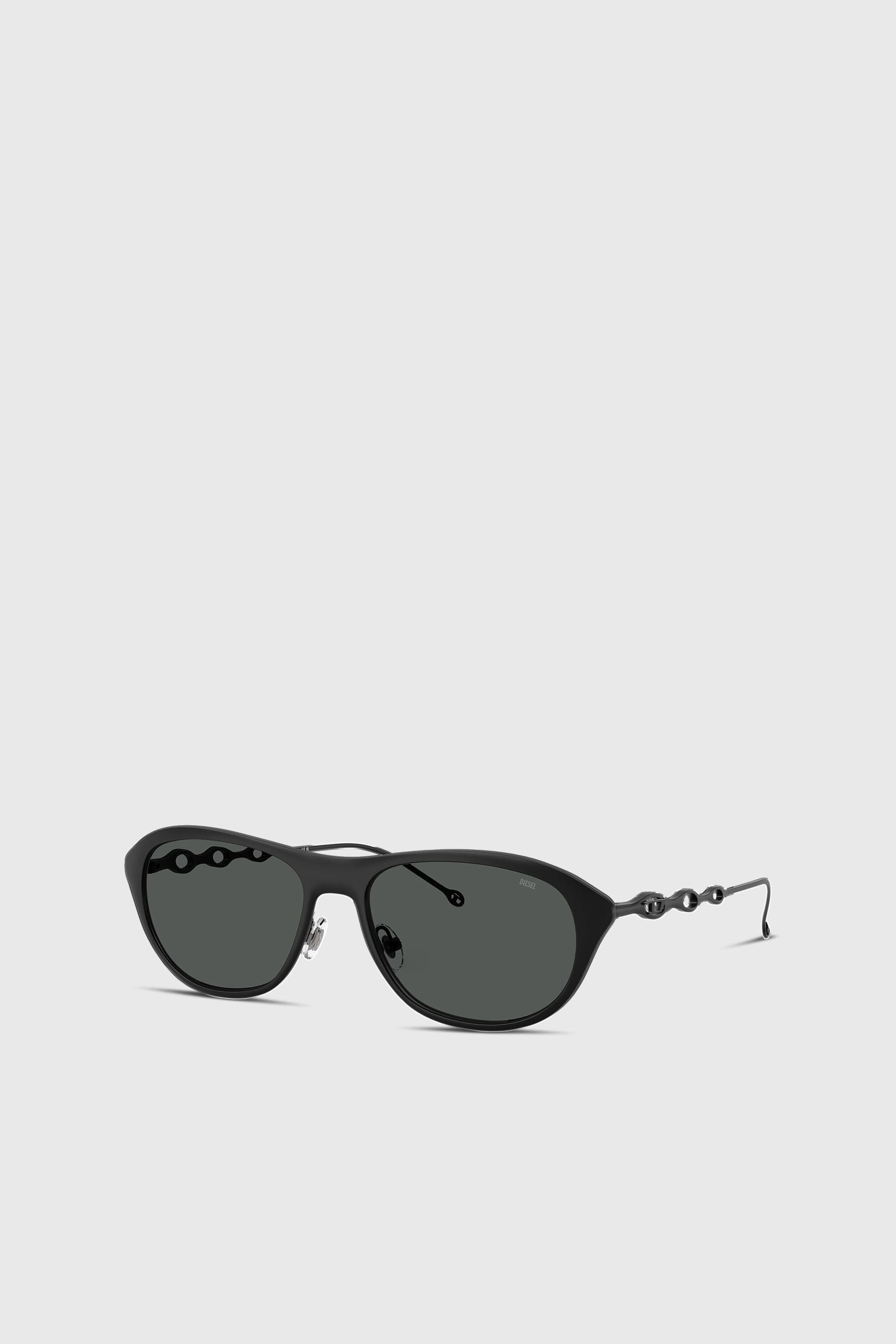 Diesel - 0DL1011, Unisex's Rectangle sunglasses in Black/Green - 4