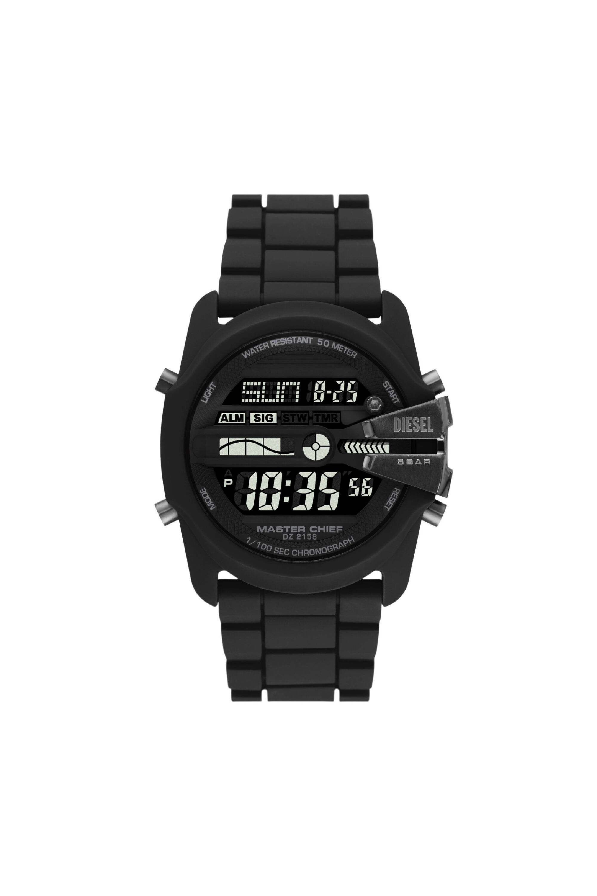 Diesel - DZ2158, Male's Master Chief Digital silicone watch in Black - 1