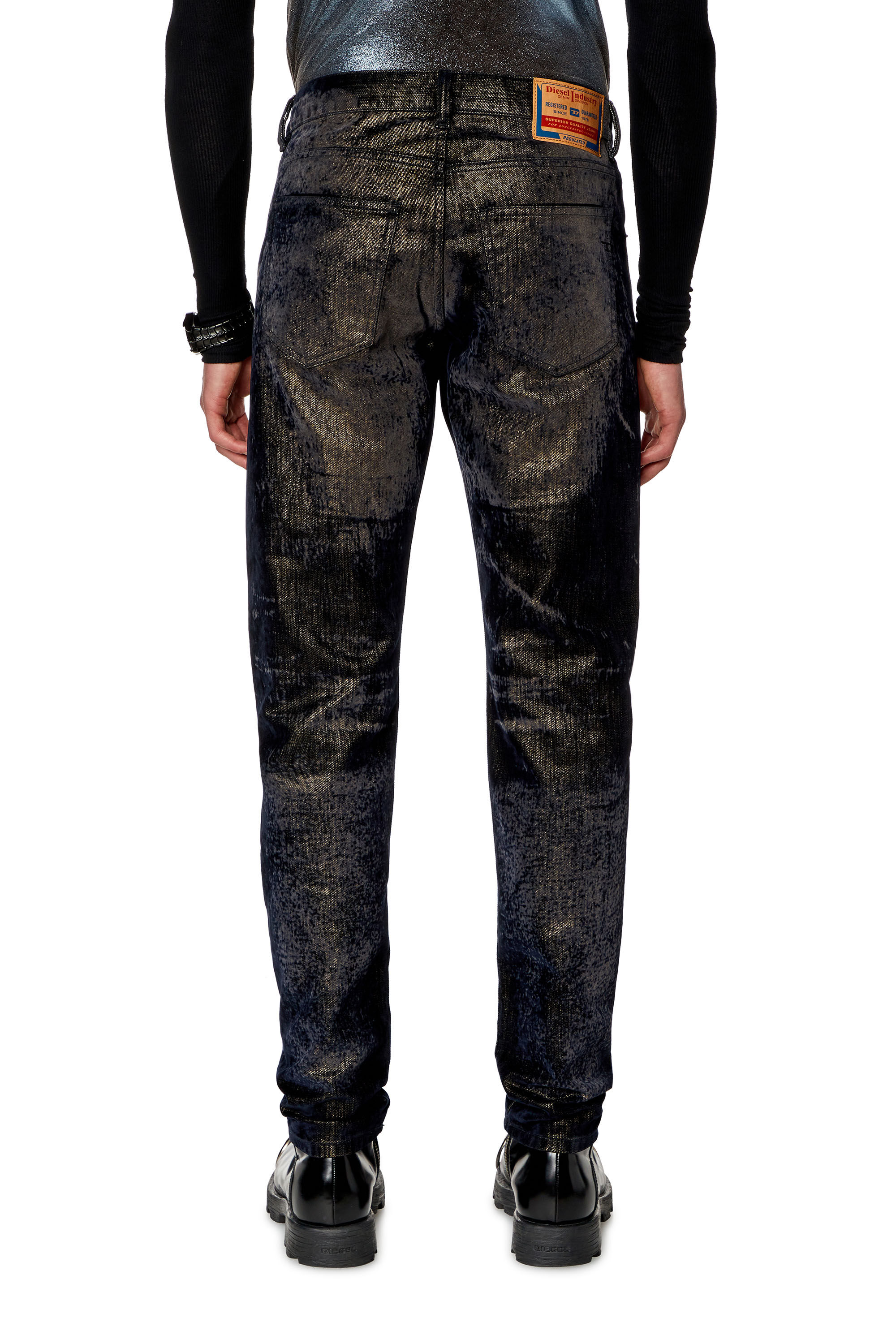 Diesel - Male's Slim Jeans 2019 D-Strukt 09I49, Black/Dark Grey - 4