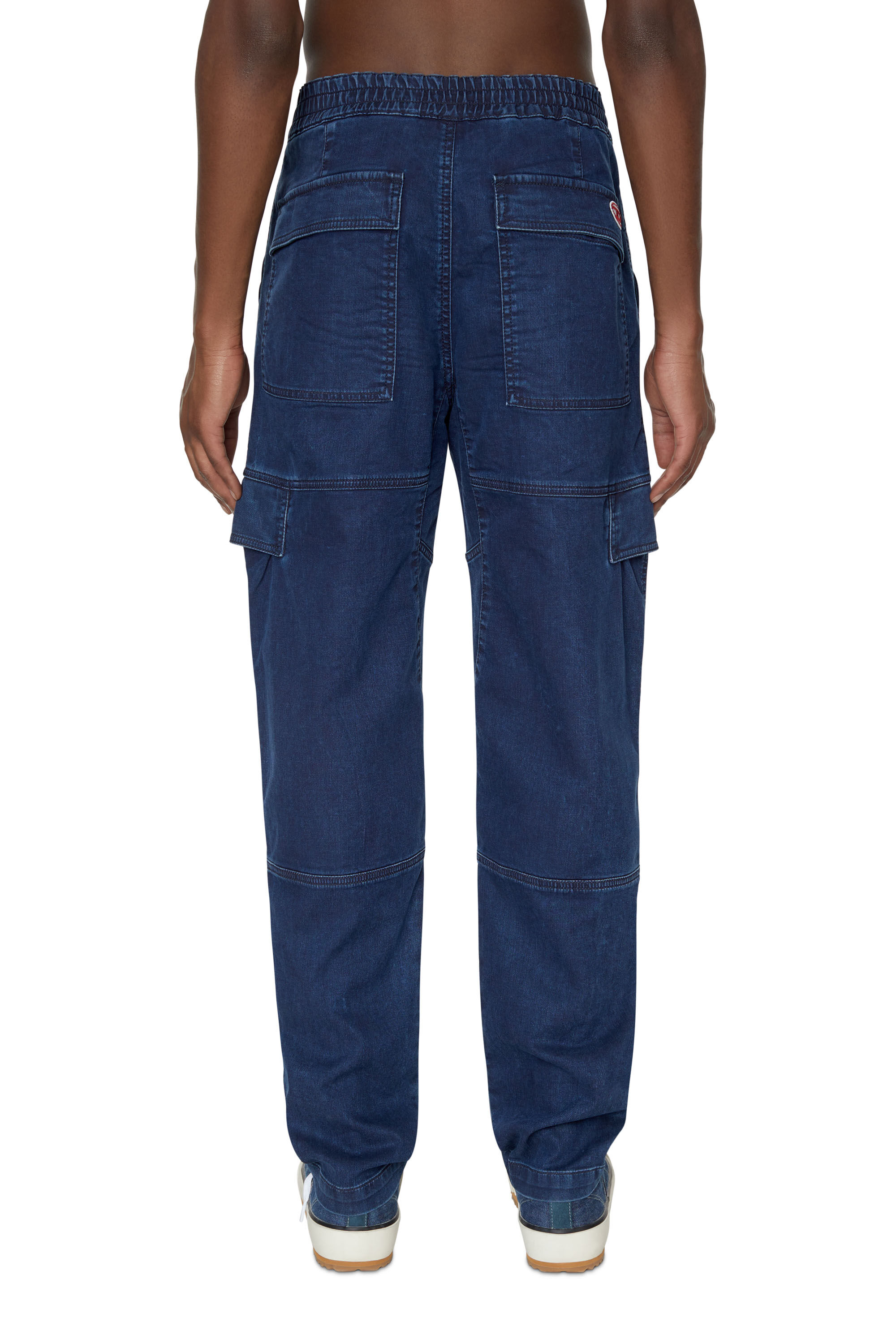 Diesel - Tapered 2030 D-Krooley Joggjeans® 069ZJ, Male's Tapered 2030 D-Krooley Joggjeans® in Dark Blue - 4