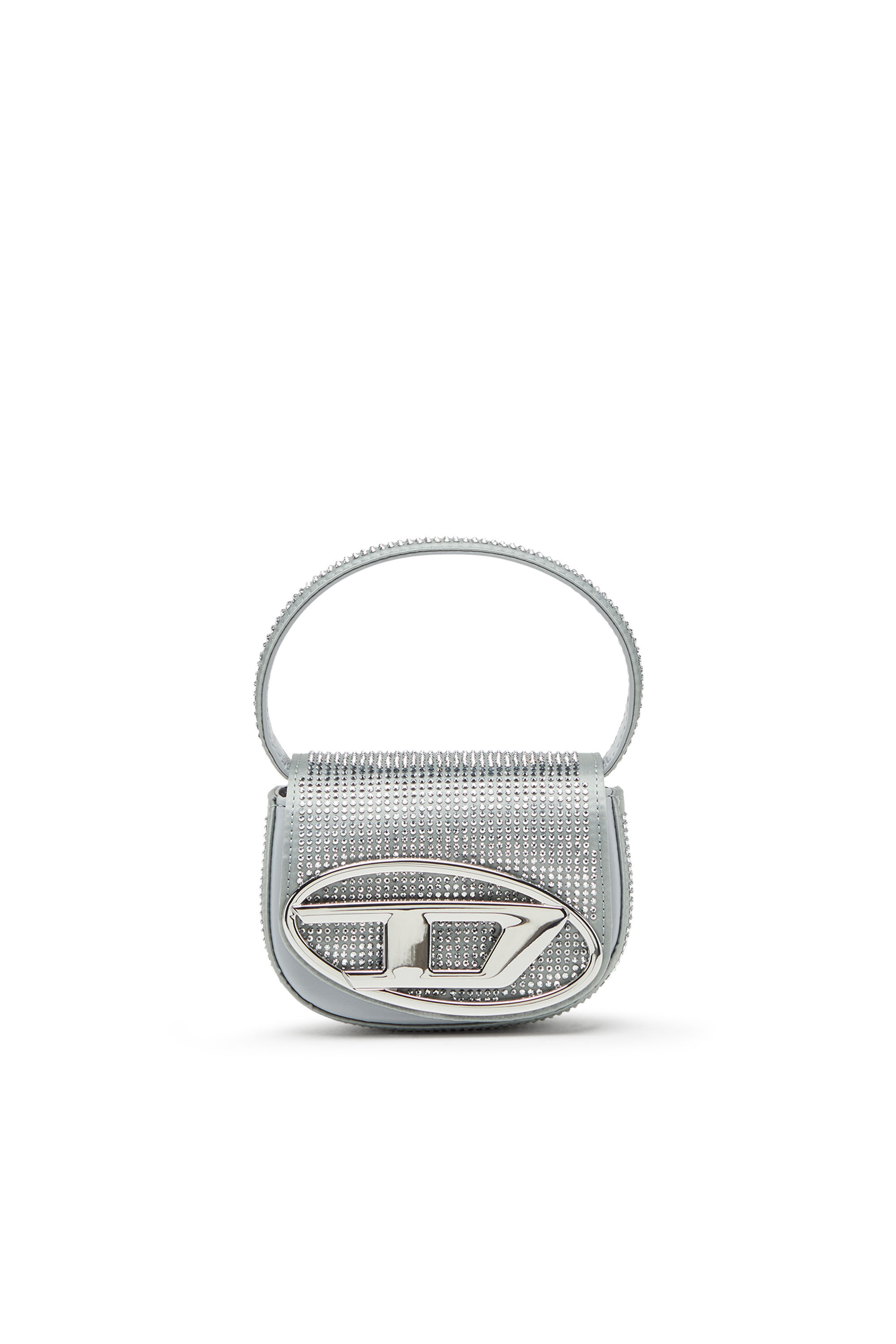 Diesel - 1DR XS, 1DR XS Cross Bodybag - Mini sac iconique en satin cristal Femme in Gris argenté - 1