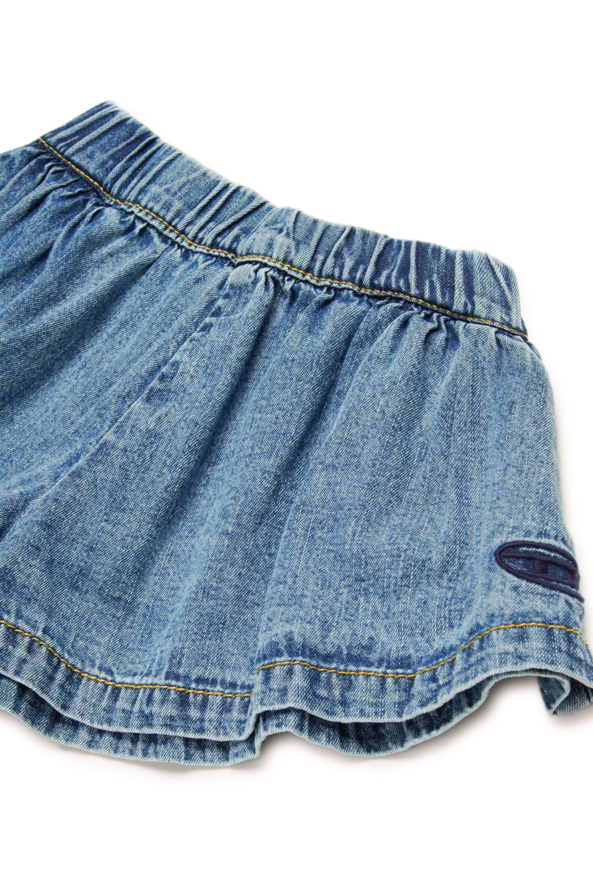 Denim shorts with Oval D embroidery | Blue | 3-36 MONTHS
