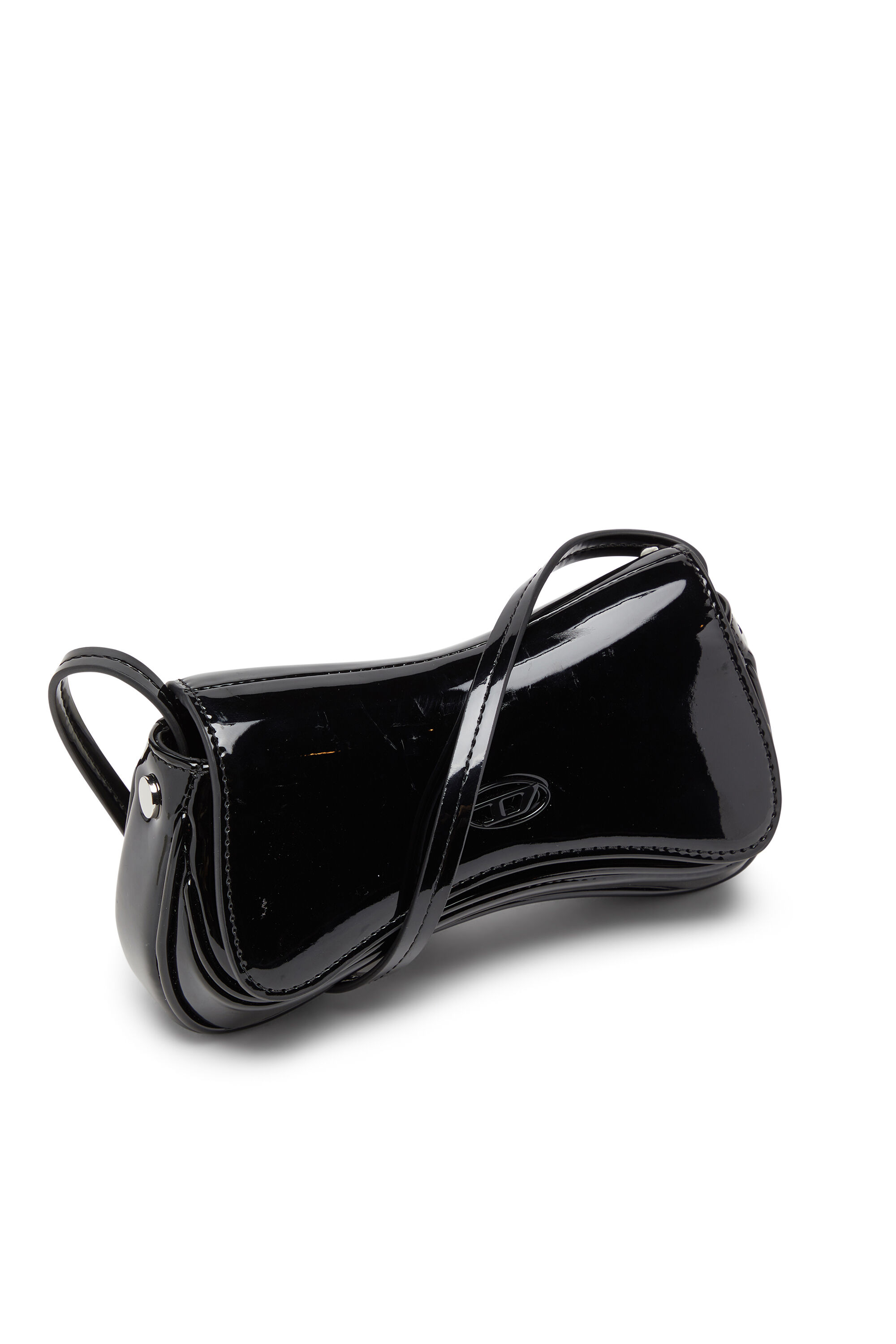 Diesel - PLAY CROSSBODY XS, Play-Petit sac bandoulière en PU brillant Femme in Noir - 5