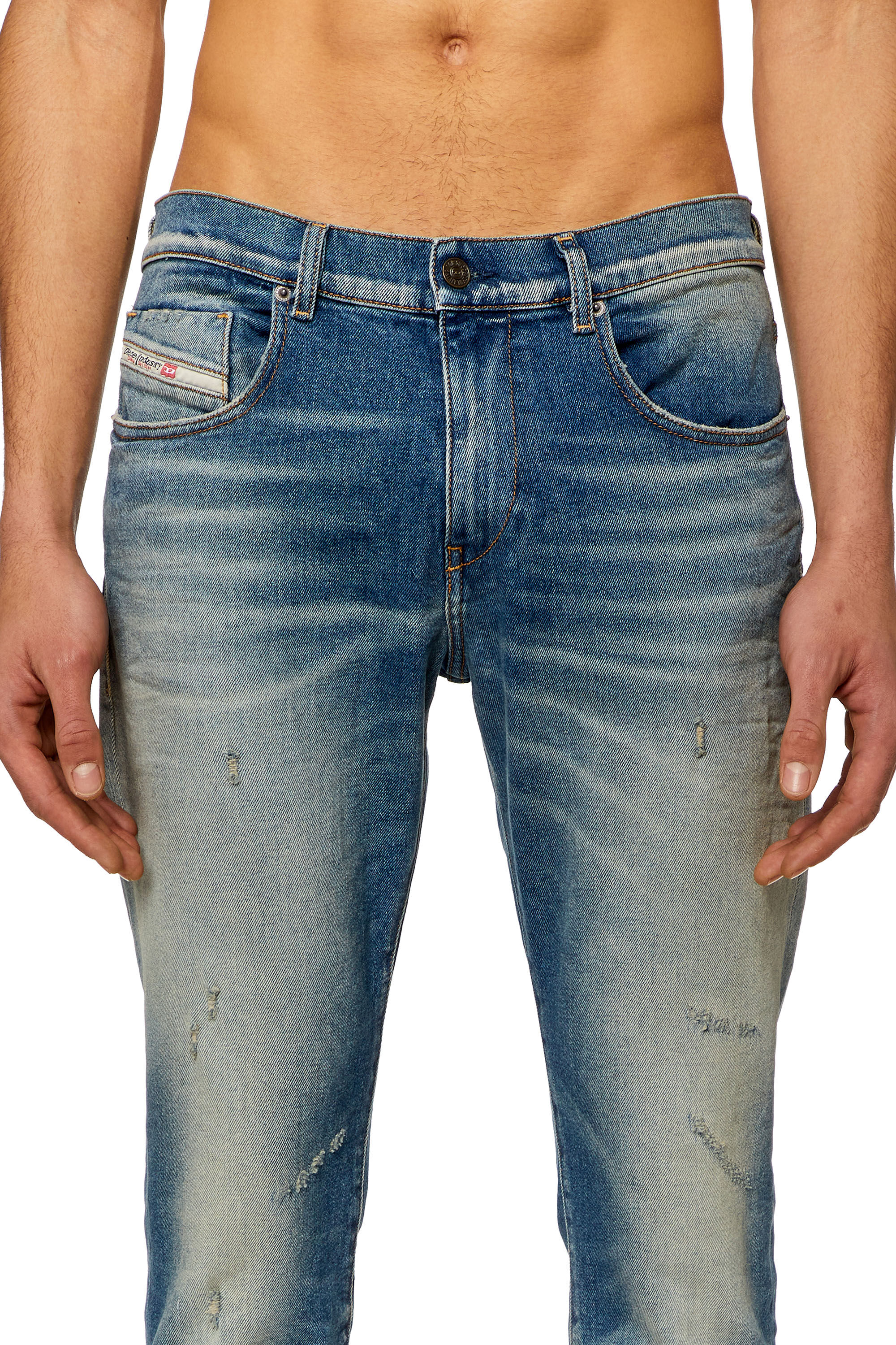 Diesel - Male's Slim Jeans 2019 D-Strukt 09H55, Light Blue - 5
