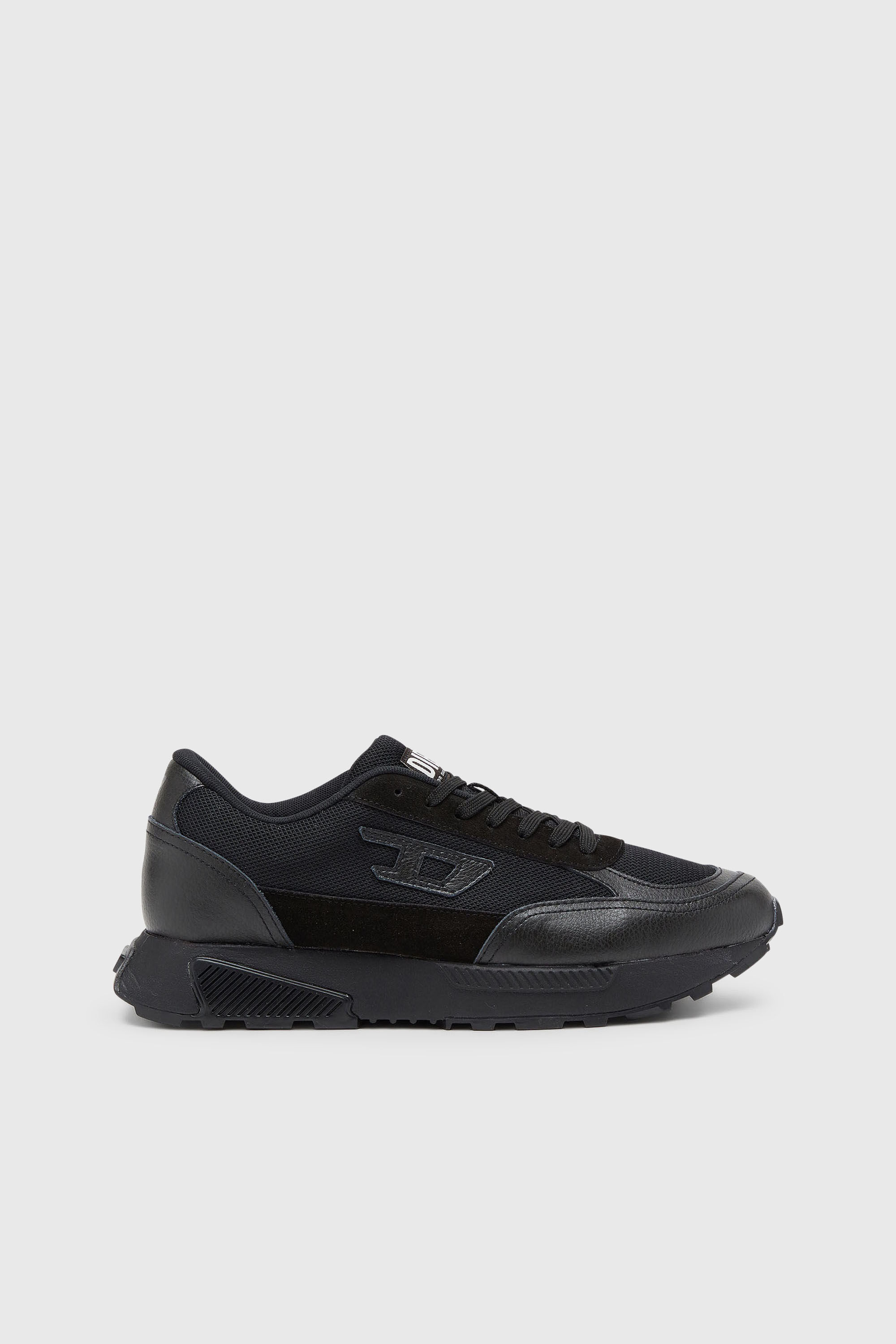 Diesel - S-TAME D-UP, S-Tame-D - Zapatillas con detalles de ante y malla Hombre in Negro - 1