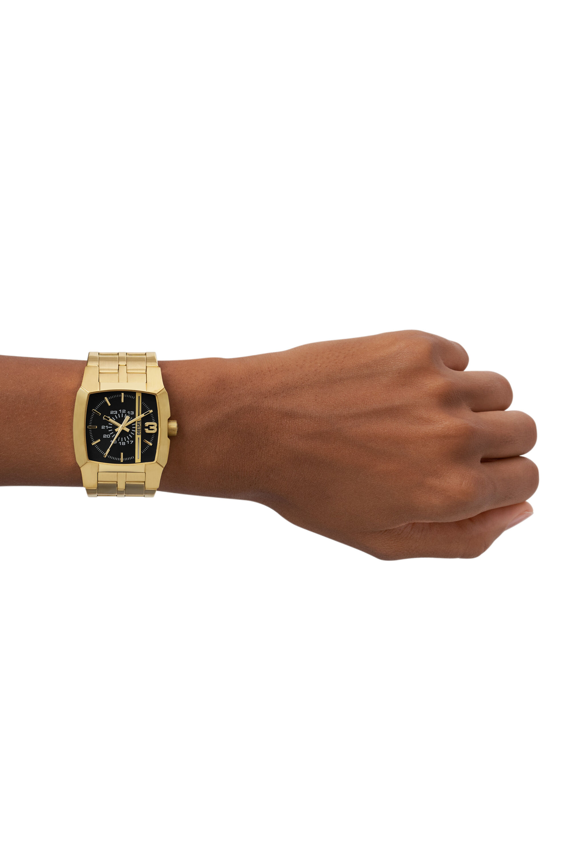 DZ2151: Cliffhanger Gold-Tone Stainless Steel Watch | Diesel