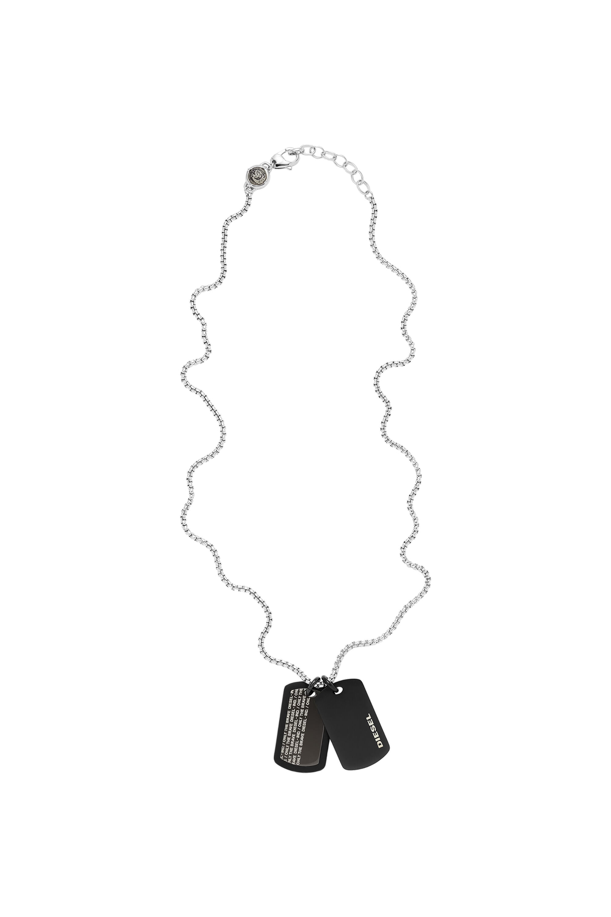 DX1287 Man: Stainless steel double dogtag necklace | Diesel