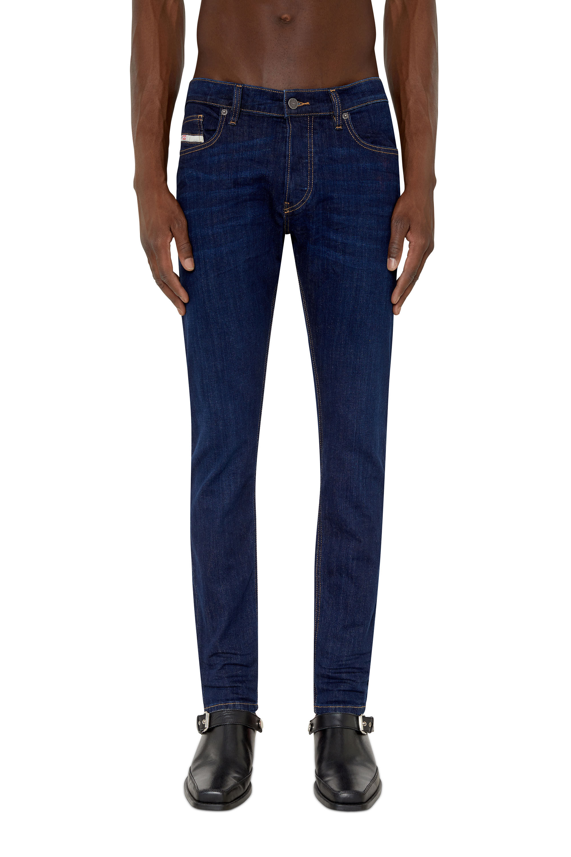 Diesel - Slim Jeans D-Luster 0IHAQ, Male's Slim Jeans - D-Luster in Dark Blue - 3