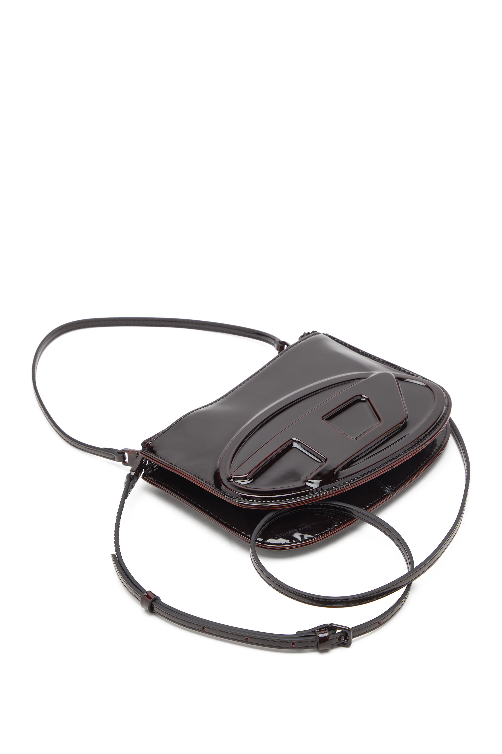 Diesel - 1DR TWIN, Woman's 1DR Twin-Double-pouch shoulder bag in liquid PU in Burgundy - 6