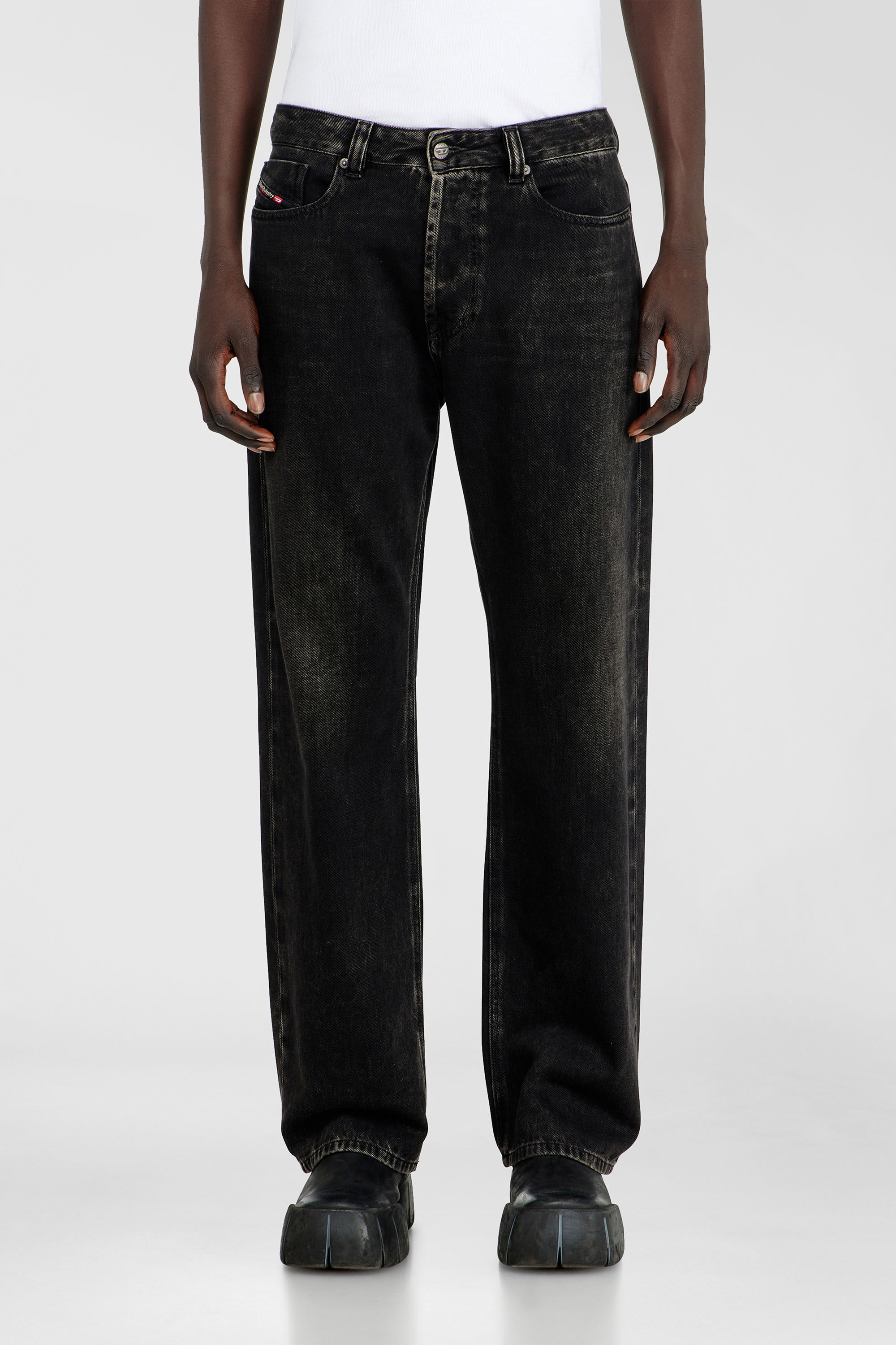 Men's Relaxed Jeans | Regular Waist 1980 D-EeperBlack/Dark grey