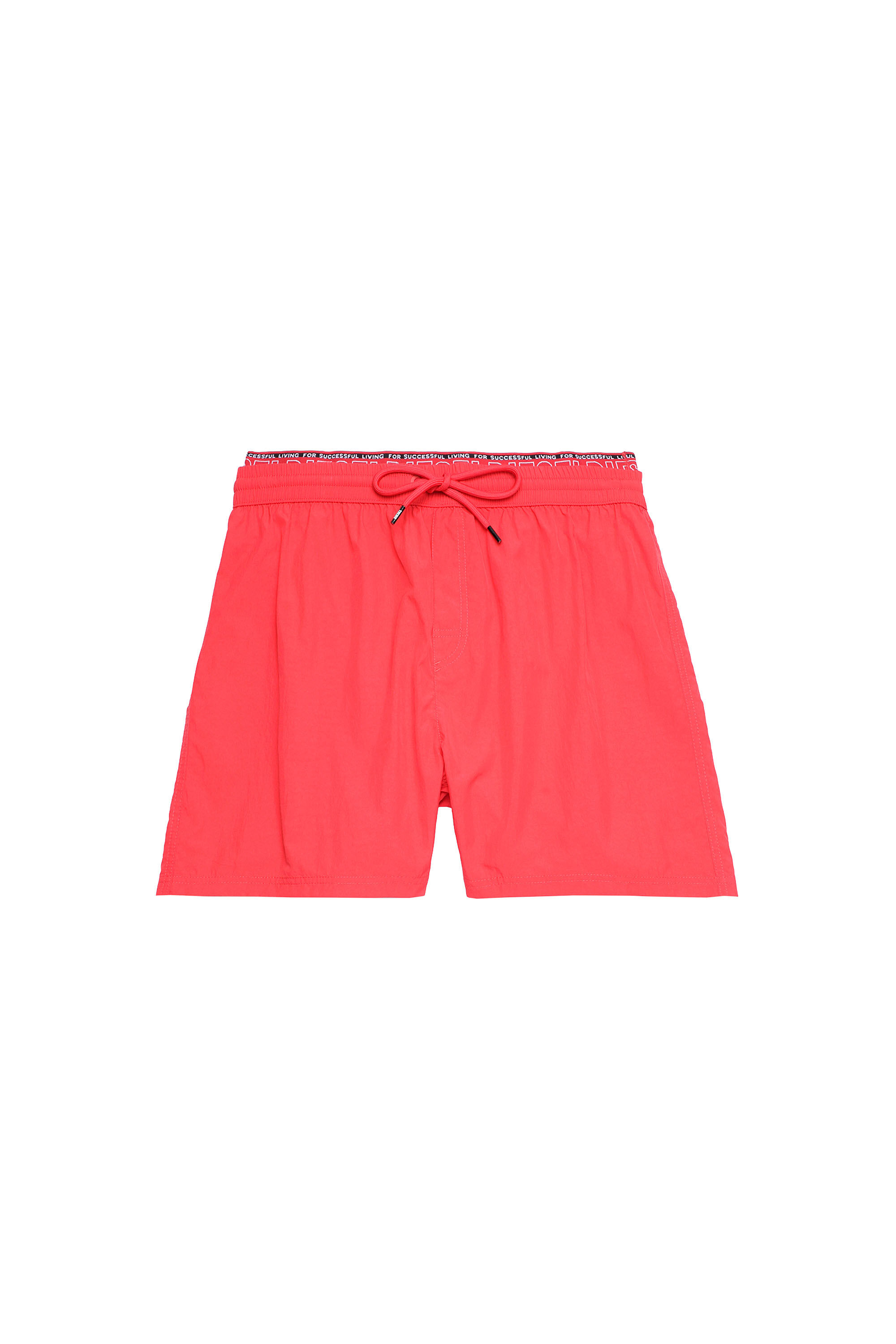 Diesel - BMBX-DOLPHIN, Male's Double-waist swim shorts in Red - 2