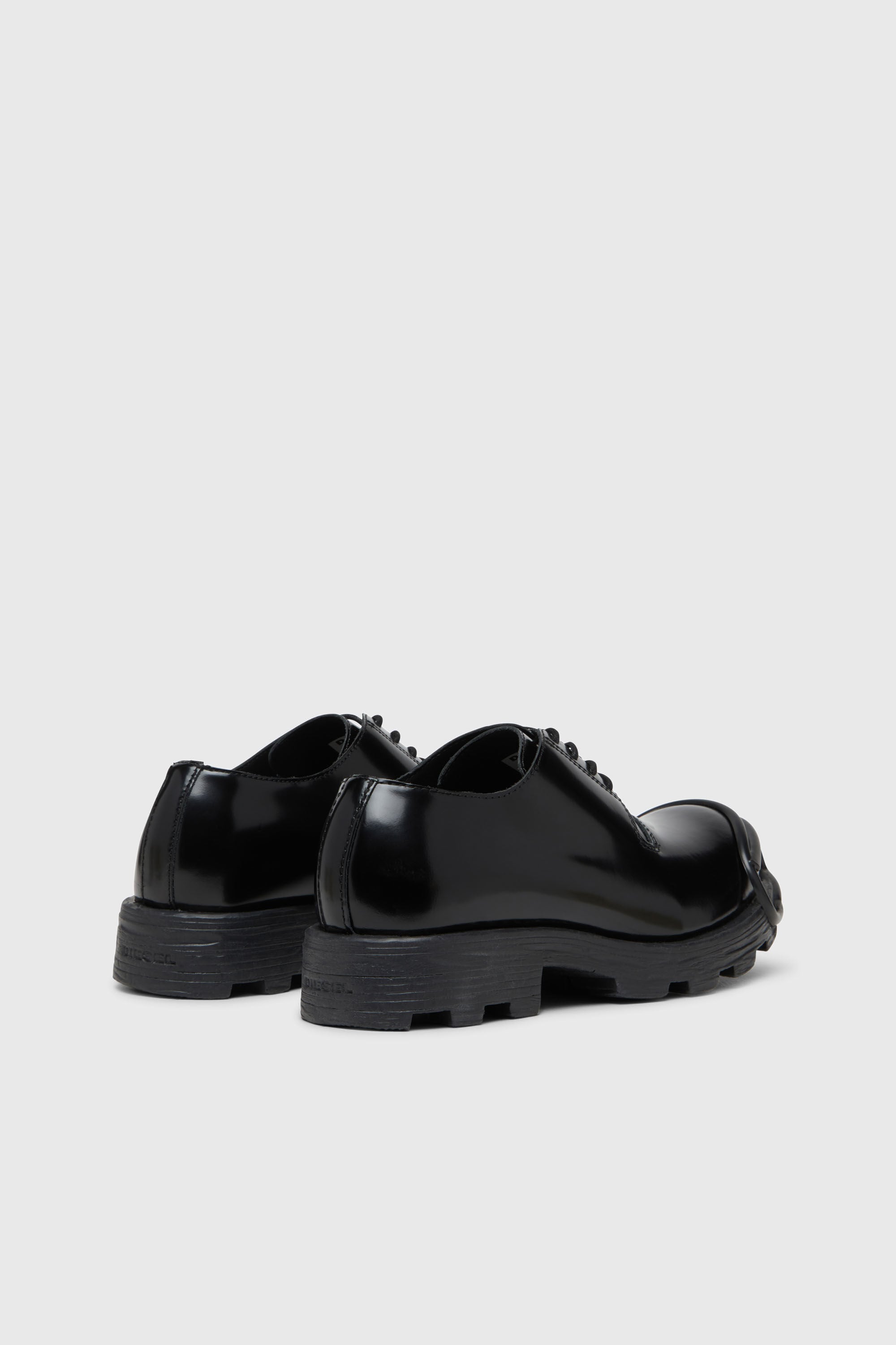 Diesel - D-HAMMER SO D, D-Hammer-Calzado de piel con cordones y puntera oval D Hombre in Negro - 3