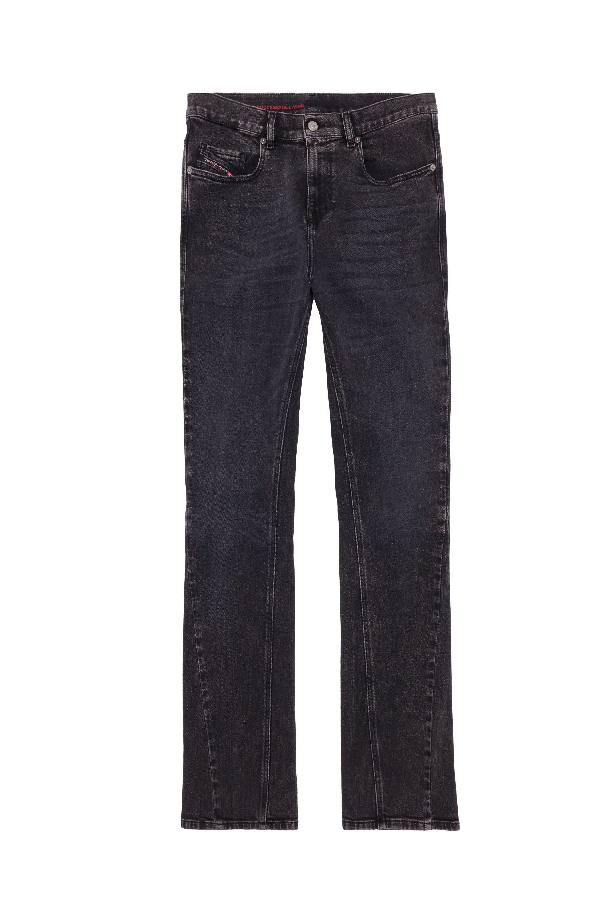 Diesel - Bootcut Jeans 2021 D-Vocs 09B83 Homme, Noir/Gris foncé - Image 2