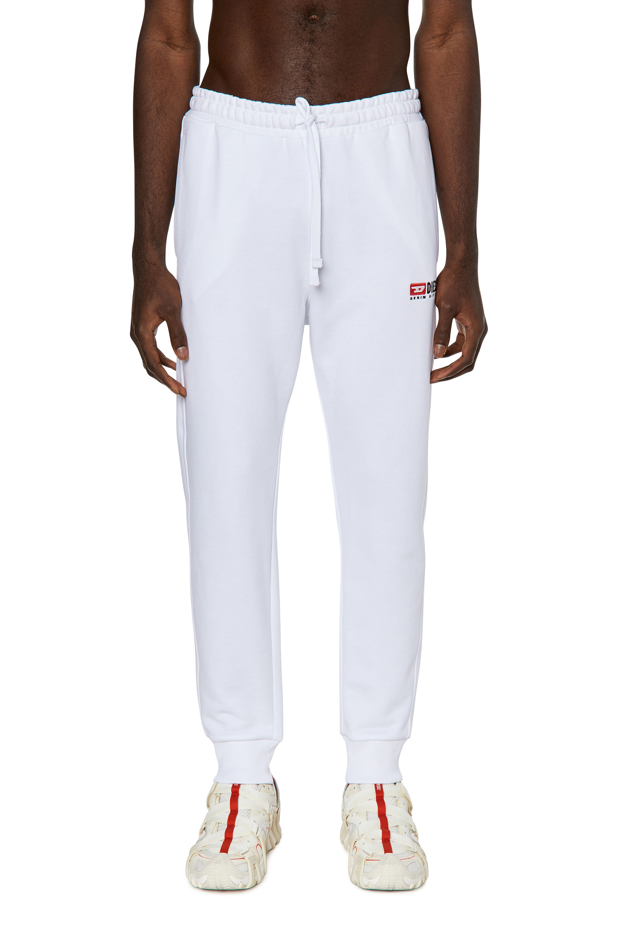 Diesel - P-TARY-DIV, Man's Track pants with embroidered logo in White - 3
