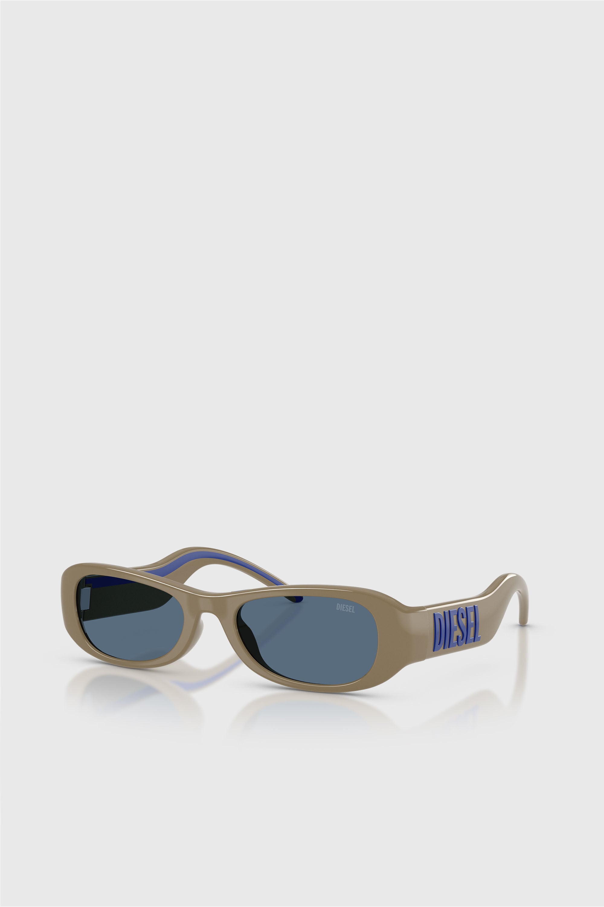 Diesel - 0DL3020U, Unisex's Pillow Sunglasses in Grey/Blue - 2