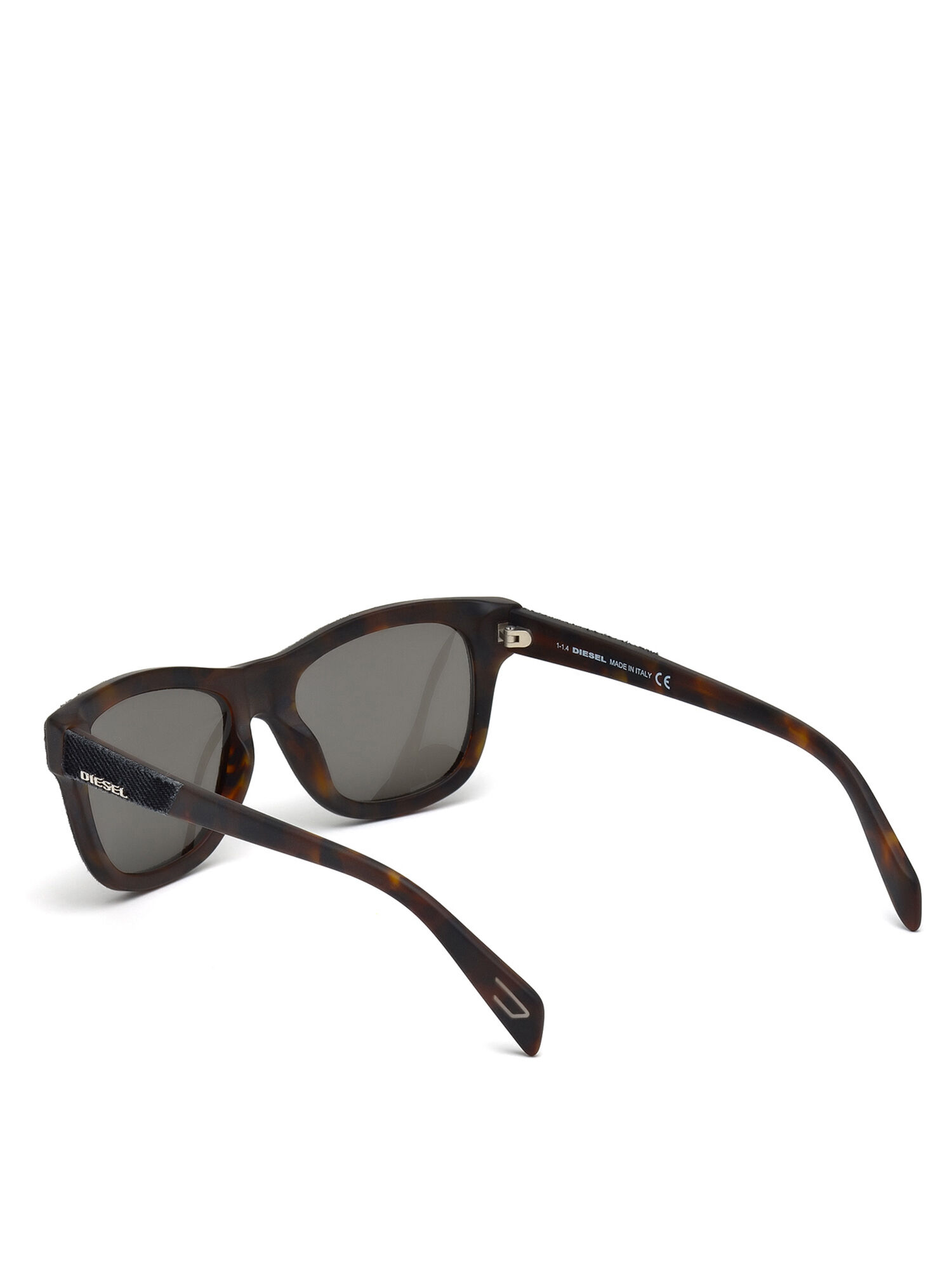 Diesel - DL0111, Unisex's Eyewear with unique denim frame front in Grey - 2