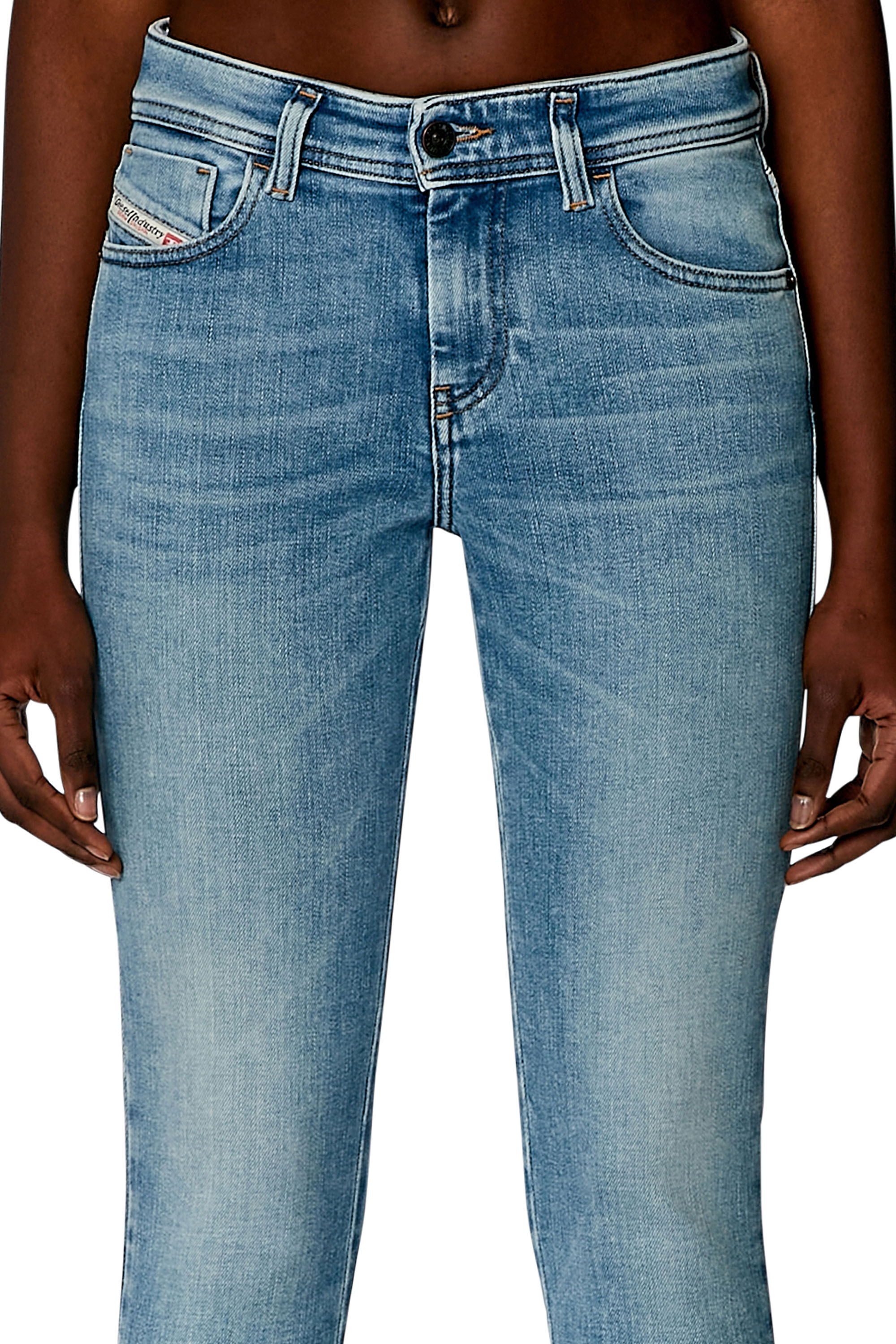Diesel - Woman's Skinny Jeans 2017 Slandy 09H85, Light Blue - 5