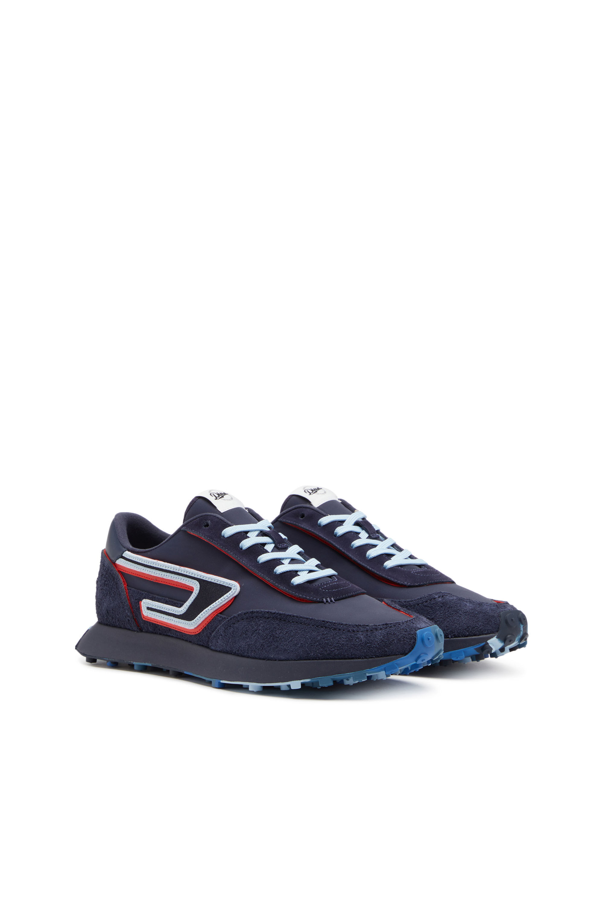 Diesel - S-RACER LC, S-Racer Lc - Sneakers en nylon et daim poilu Homme in Bleu - 2