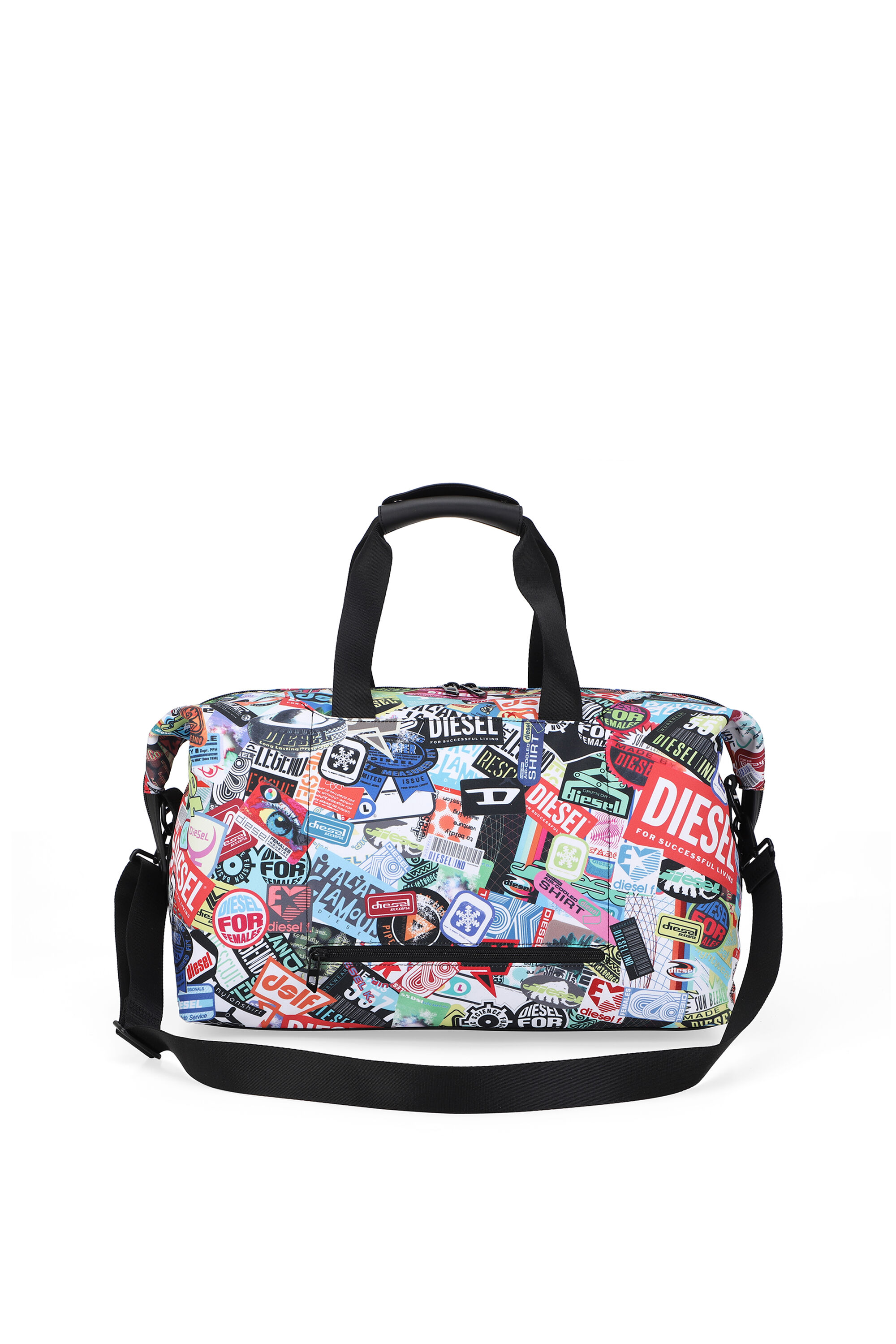 【新品未使用・非売品】DIESEL ロゴプリント ダッフルバッグ Women's Pratical duffle bag with stickers | Multicolor | Diesel