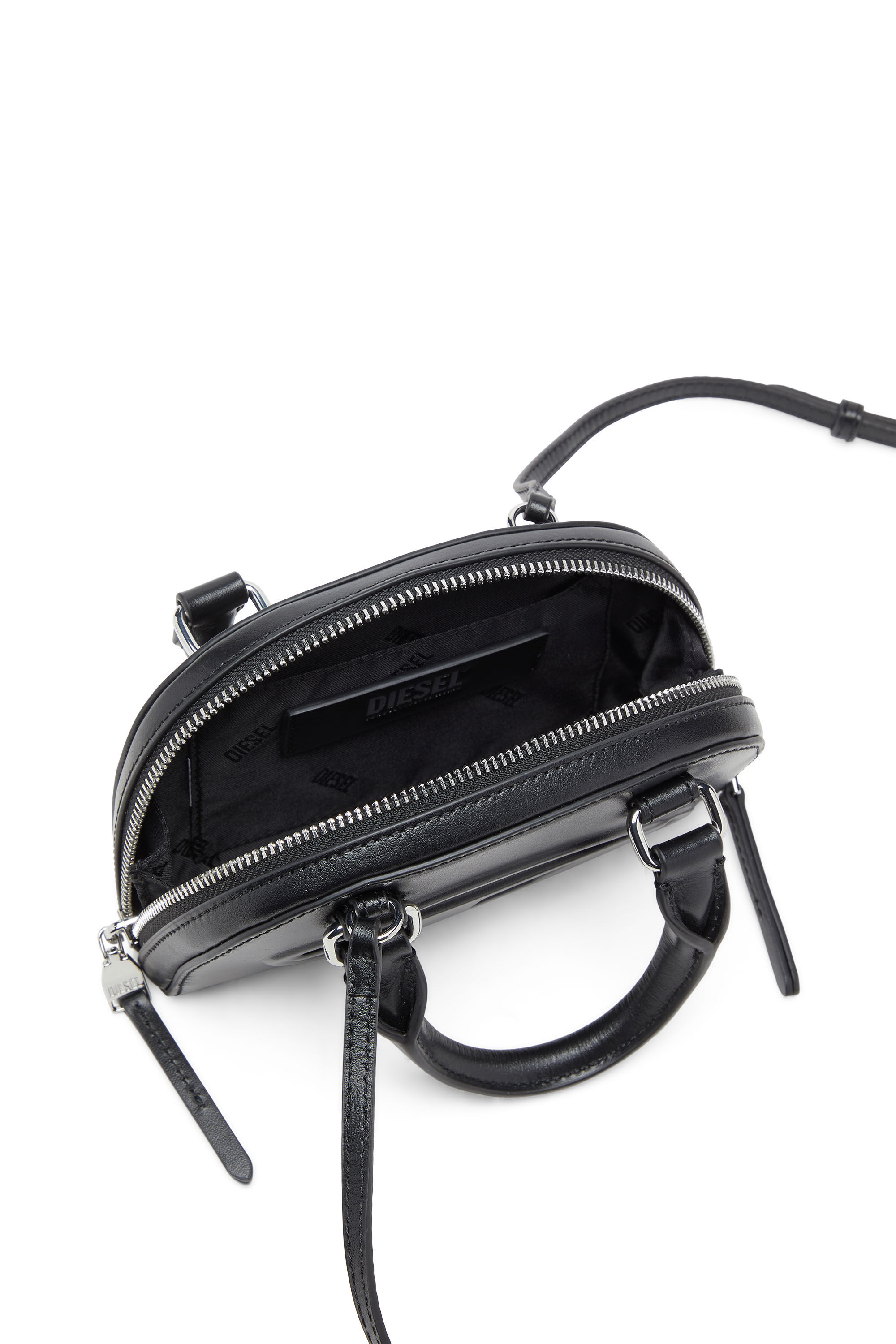 Women's 1DR Dome-Slim bowling bag in nappa leather | Black | Diesel