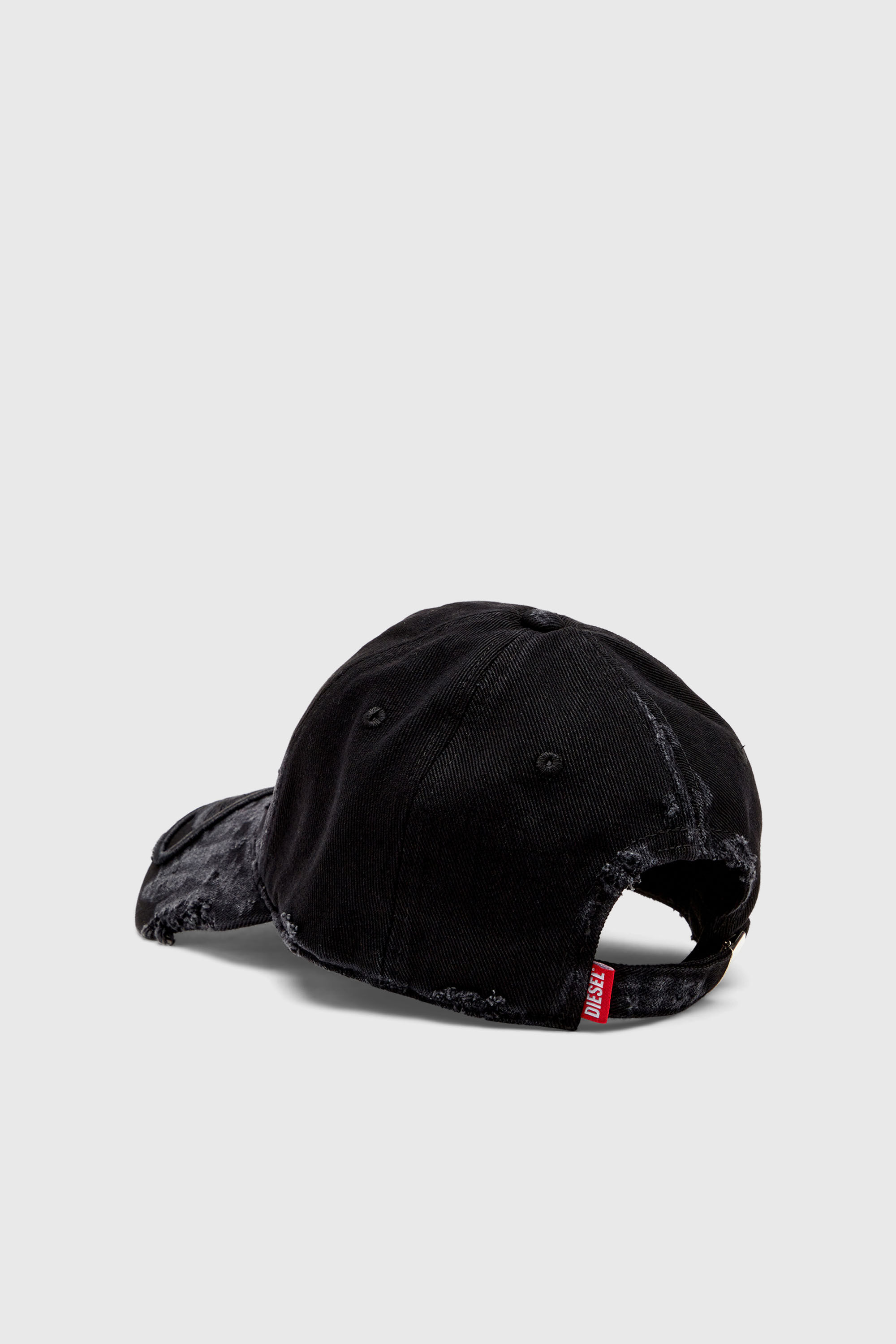 【公式完売品】DIESEL ベースボールキャップ c-ody 02 Men's Distressed denim baseball cap | Black | Diesel US