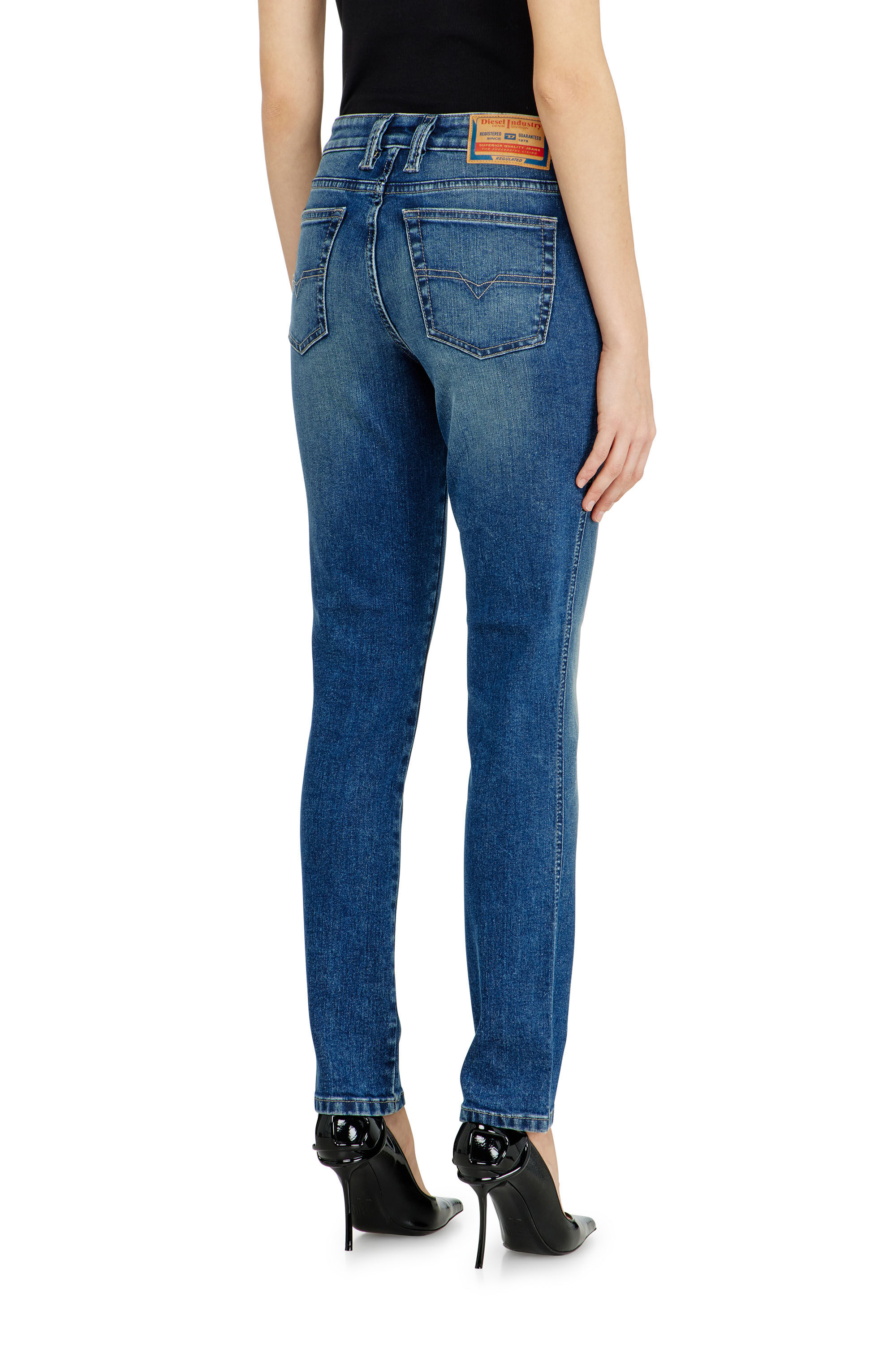 Diesel - Slim Jeans 1992 D-Jiann 0DBEE Femme, Bleu moyen - Image 5