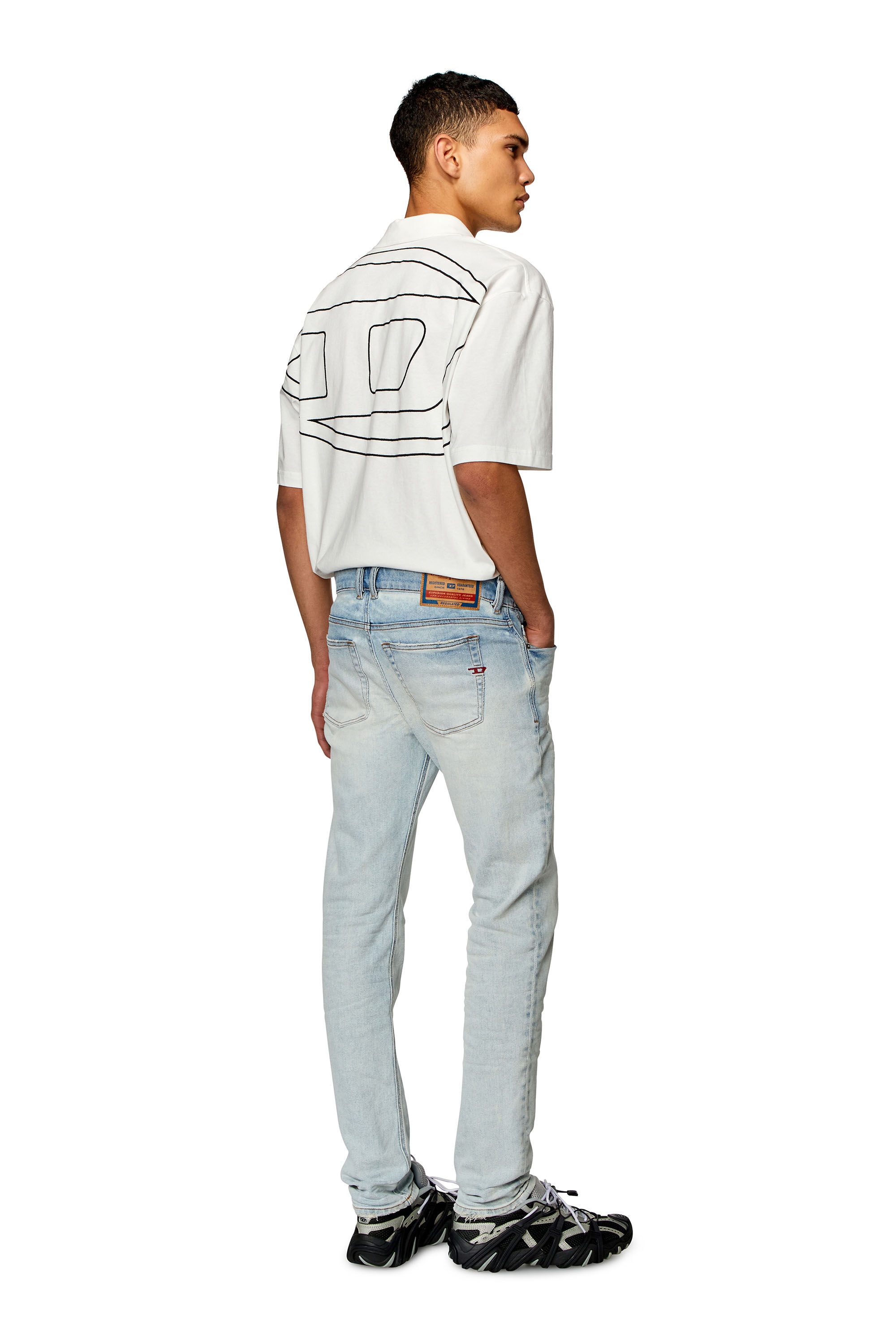 Diesel - Male's Skinny Jeans 1979 Sleenker 09H73, Light Blue - 1