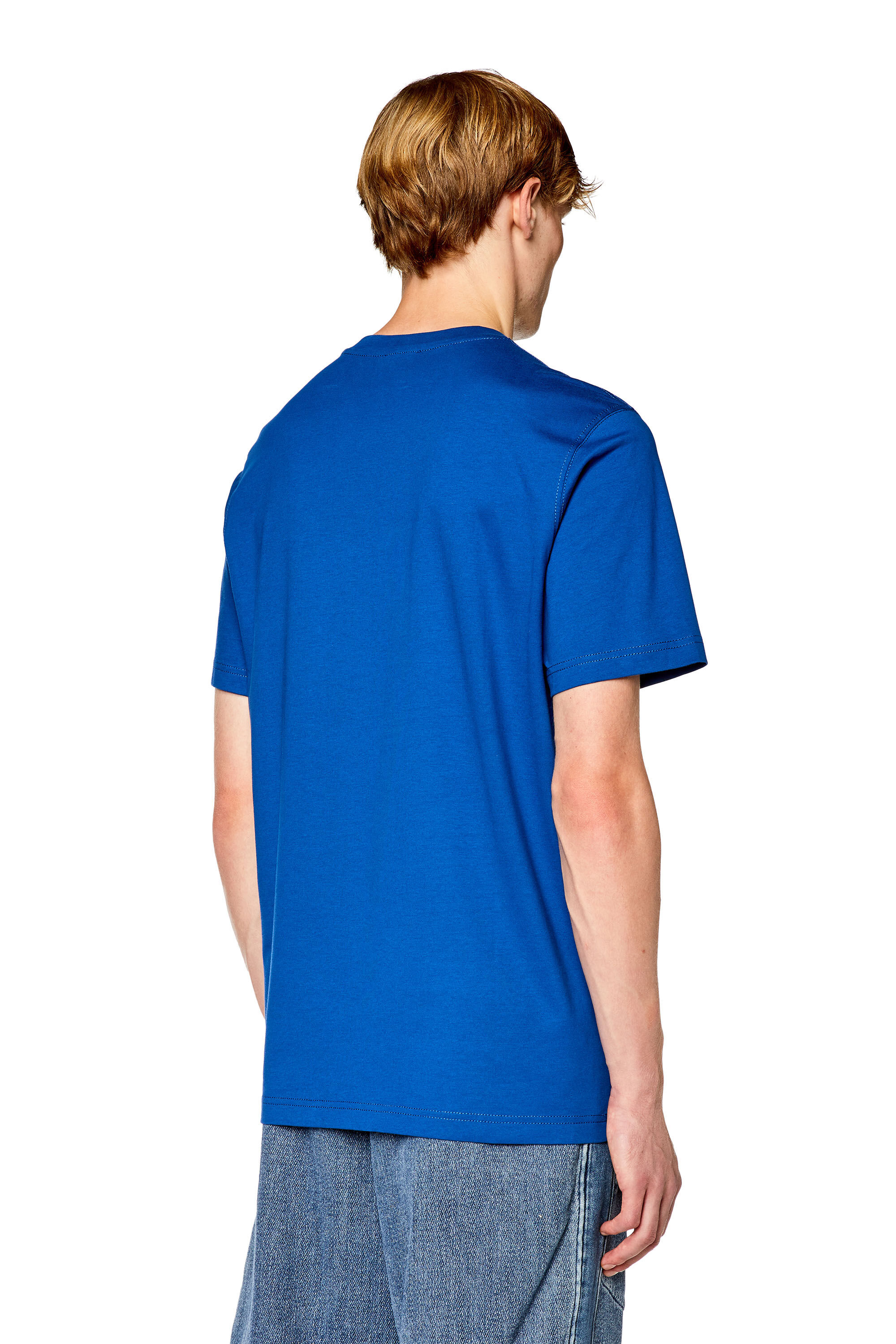 Men's T-shirt with gel Diesel print | Blue | Diesel