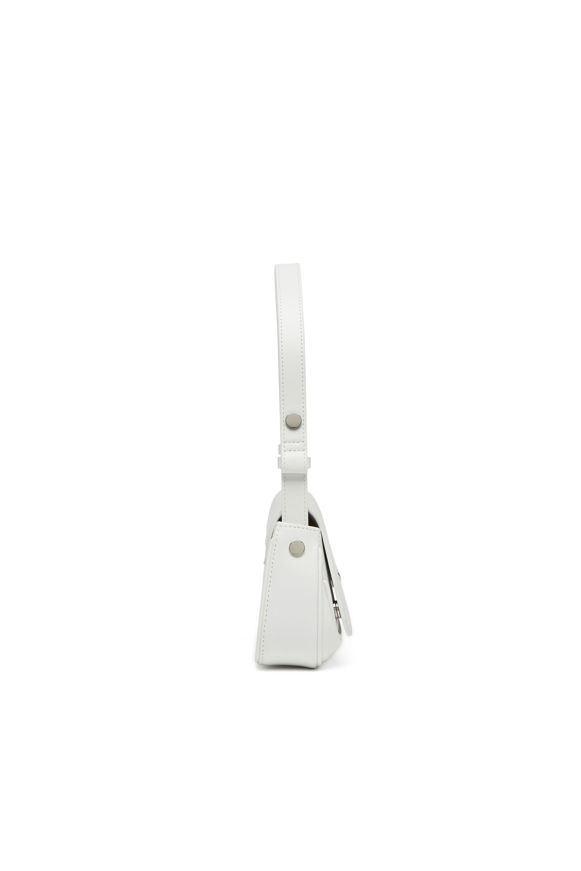 Diesel - PLAY CLUTCH, Female's Play-Semi gloss leather shoulder bag in White - 4