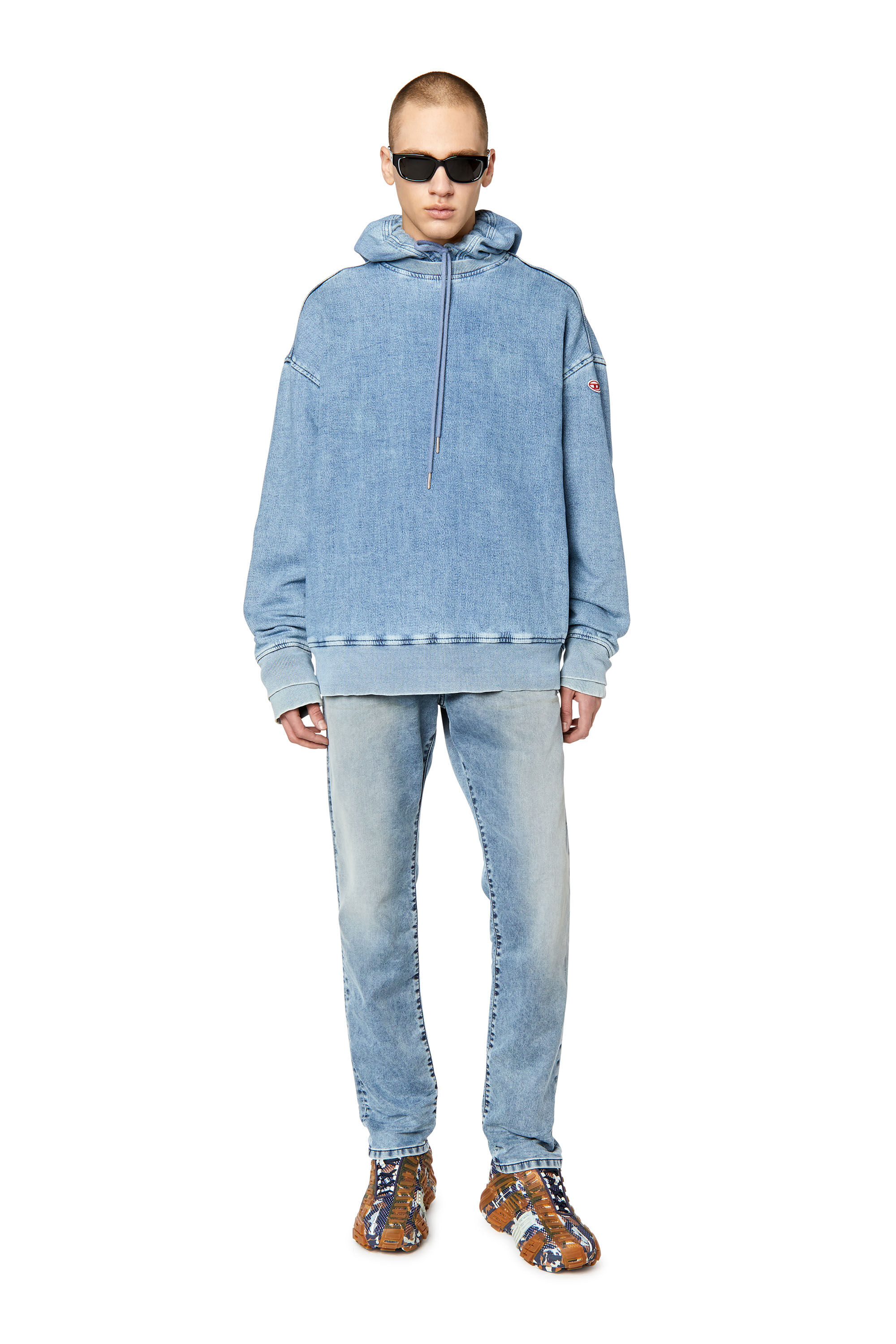 Diesel - Tapered 2030 D-Krooley Joggjeans® 068DU, Tapered 2030 D-Krooley Joggjeans® Homme in Bleu - 1