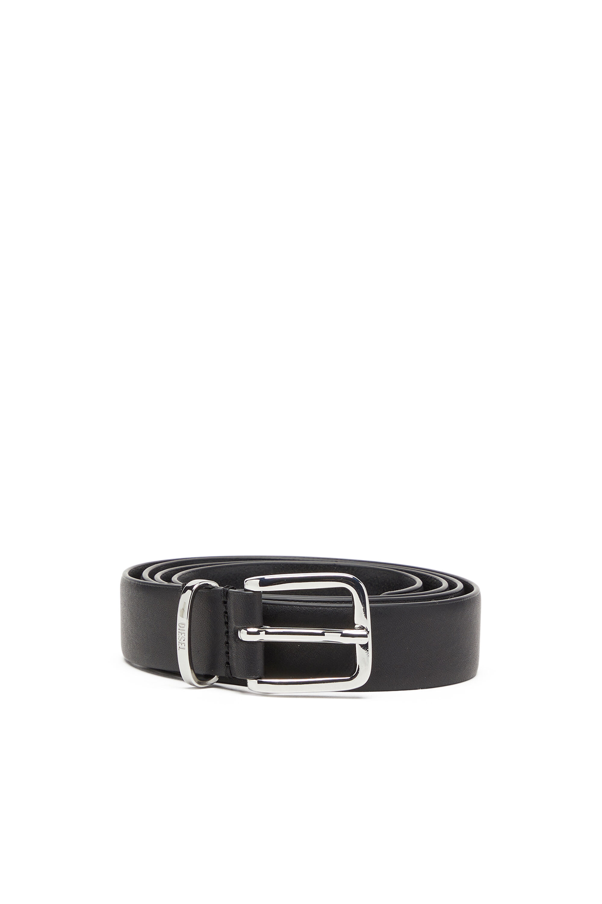 Women's 2.5cm leather belt | Black | Diesel