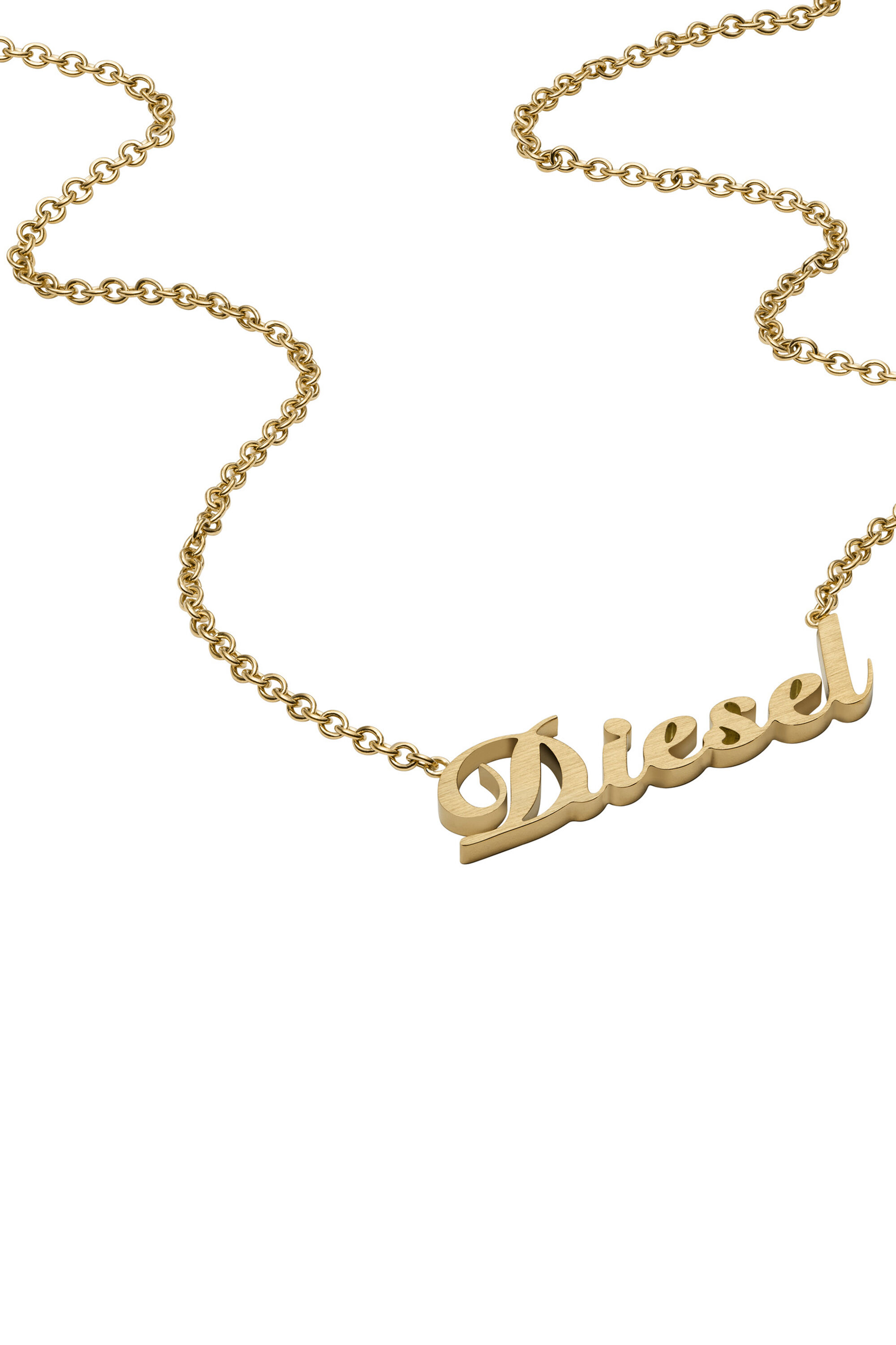 Diesel - DX1372, Collier chaîne en acier inoxydable couleur or Mixte in Doré - 1
