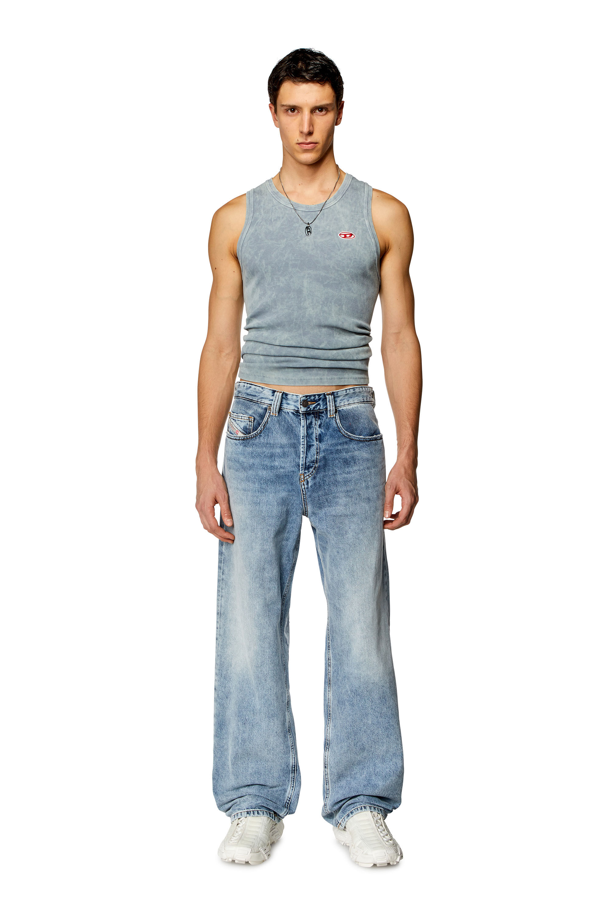 Diesel - Male's Relaxed Jeans 2001 D-Macro 09H57, Light Blue - 1