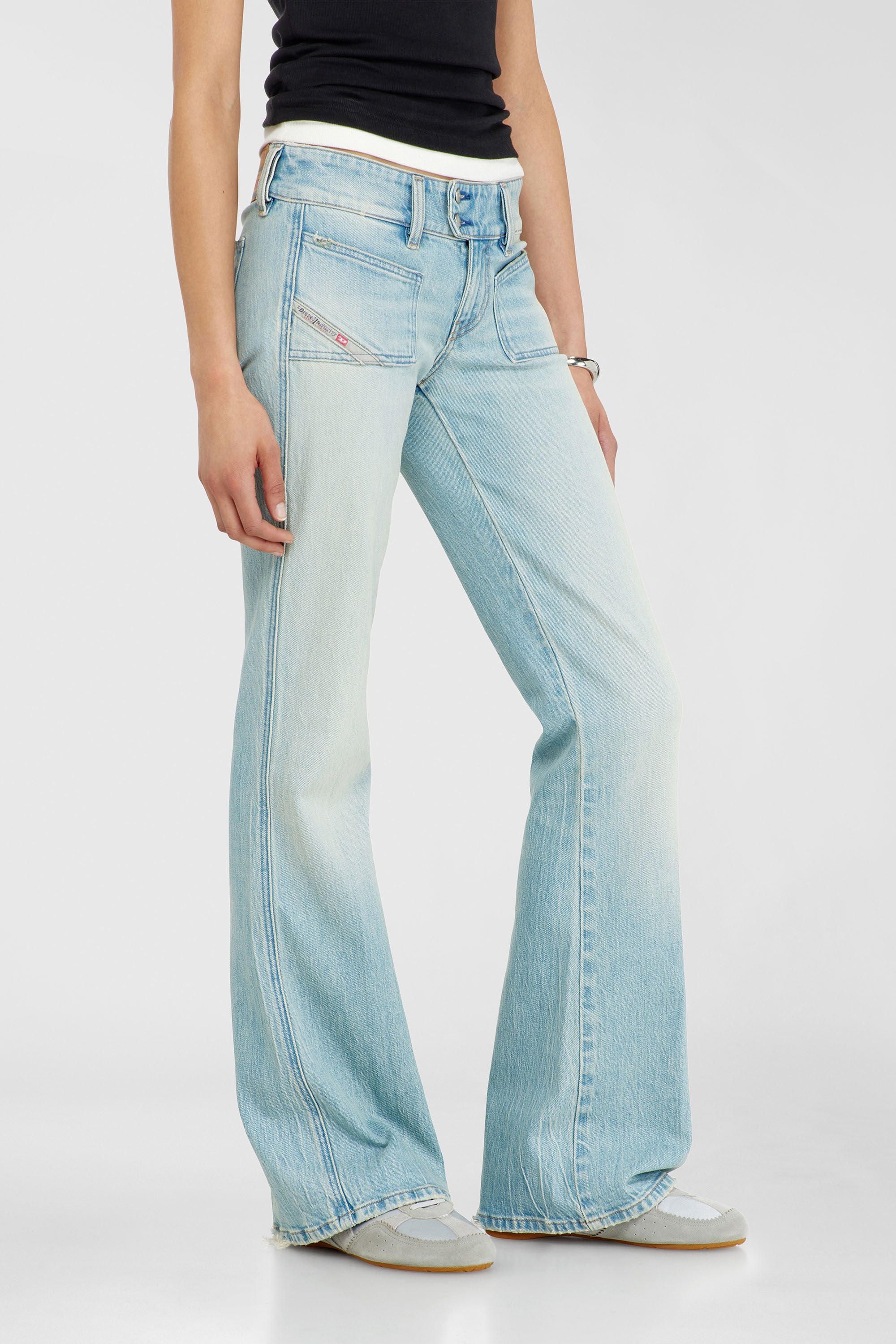 Women's Bootcut Jeans | Low Waist D-Hush | Light Blue | Diesel US