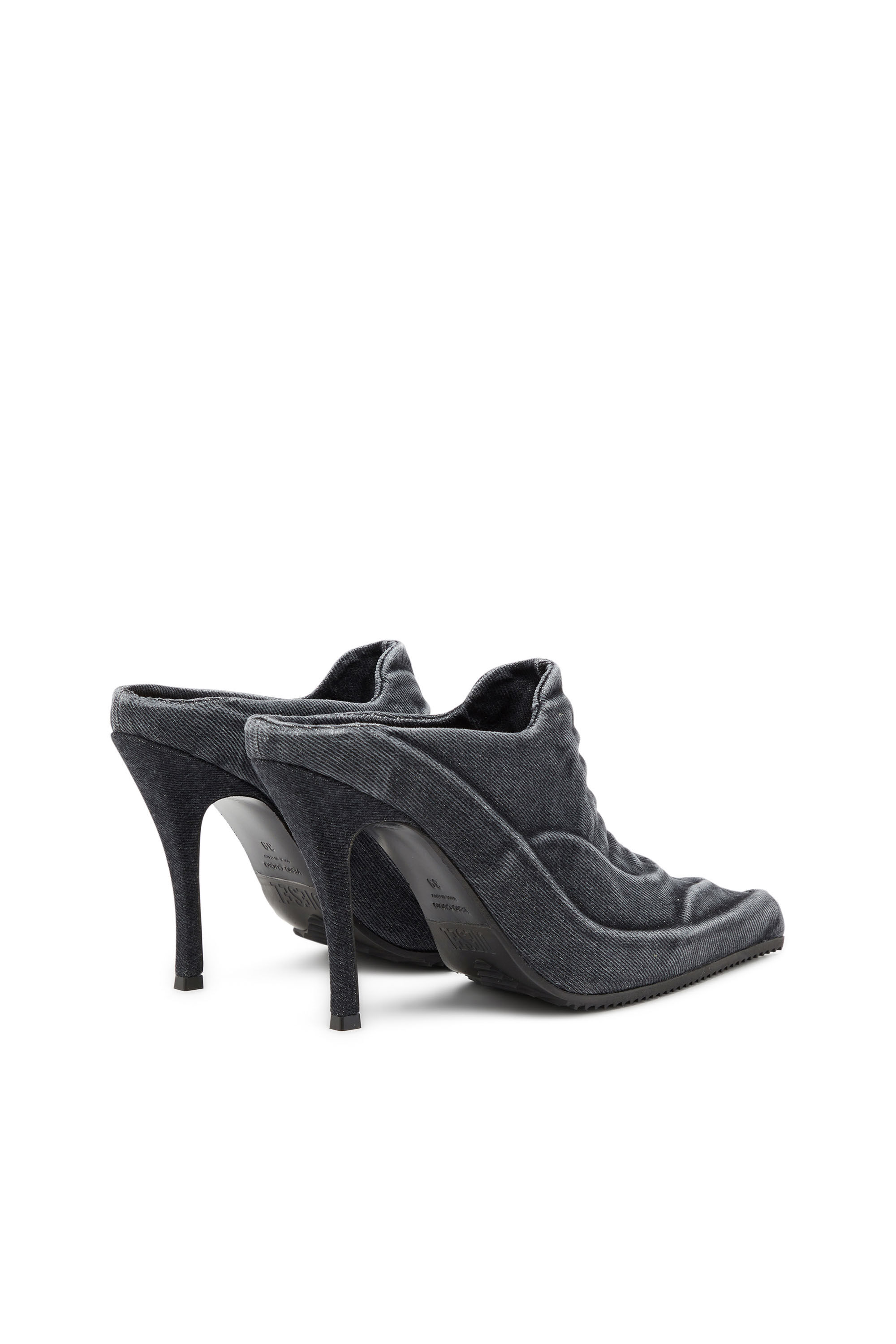 Diesel - D-CLOUD ML, D-Cloud-Mule en denim délavé Femme in Noir - 3