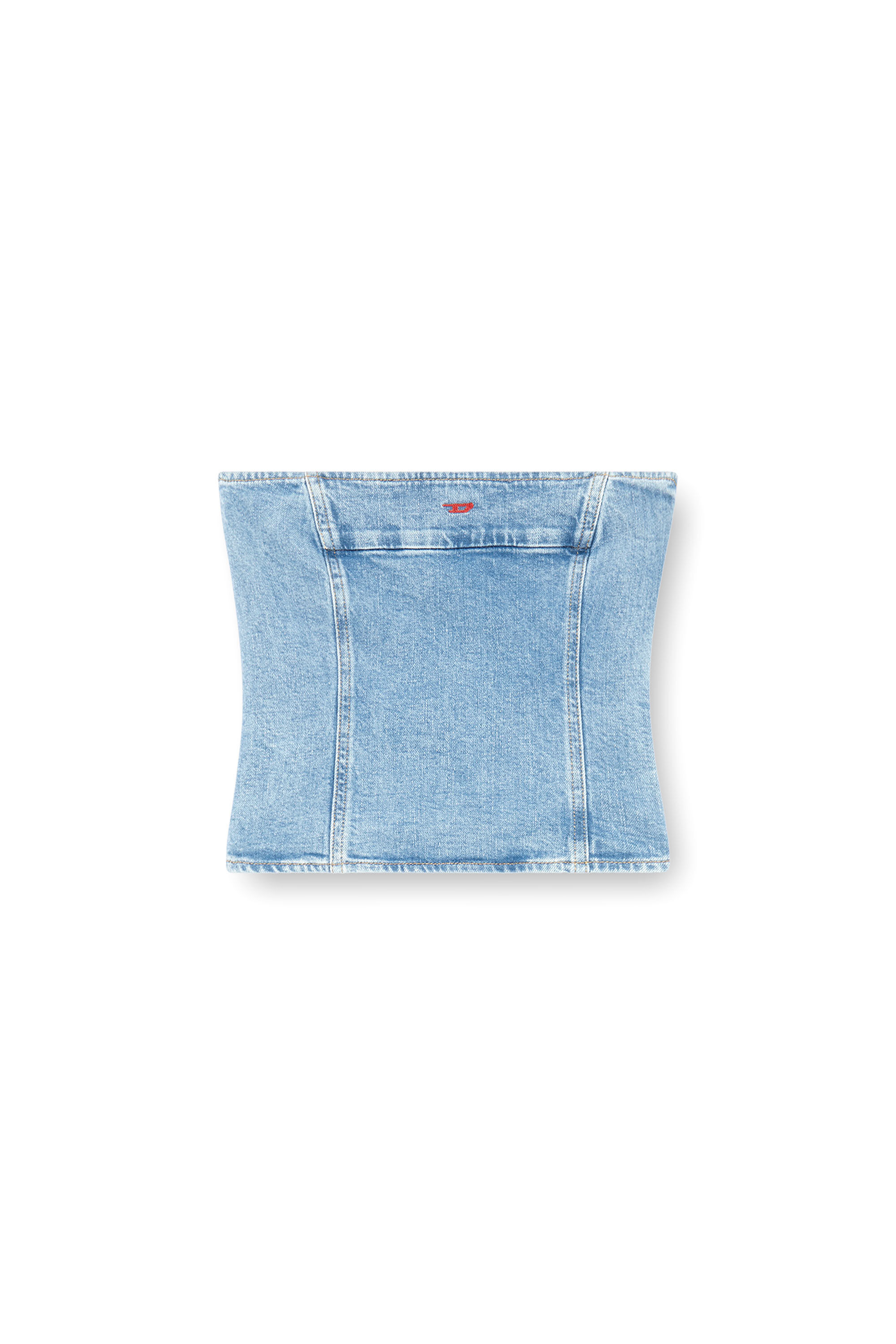 Women's Tube top in stretch denim | Blue | Diesel