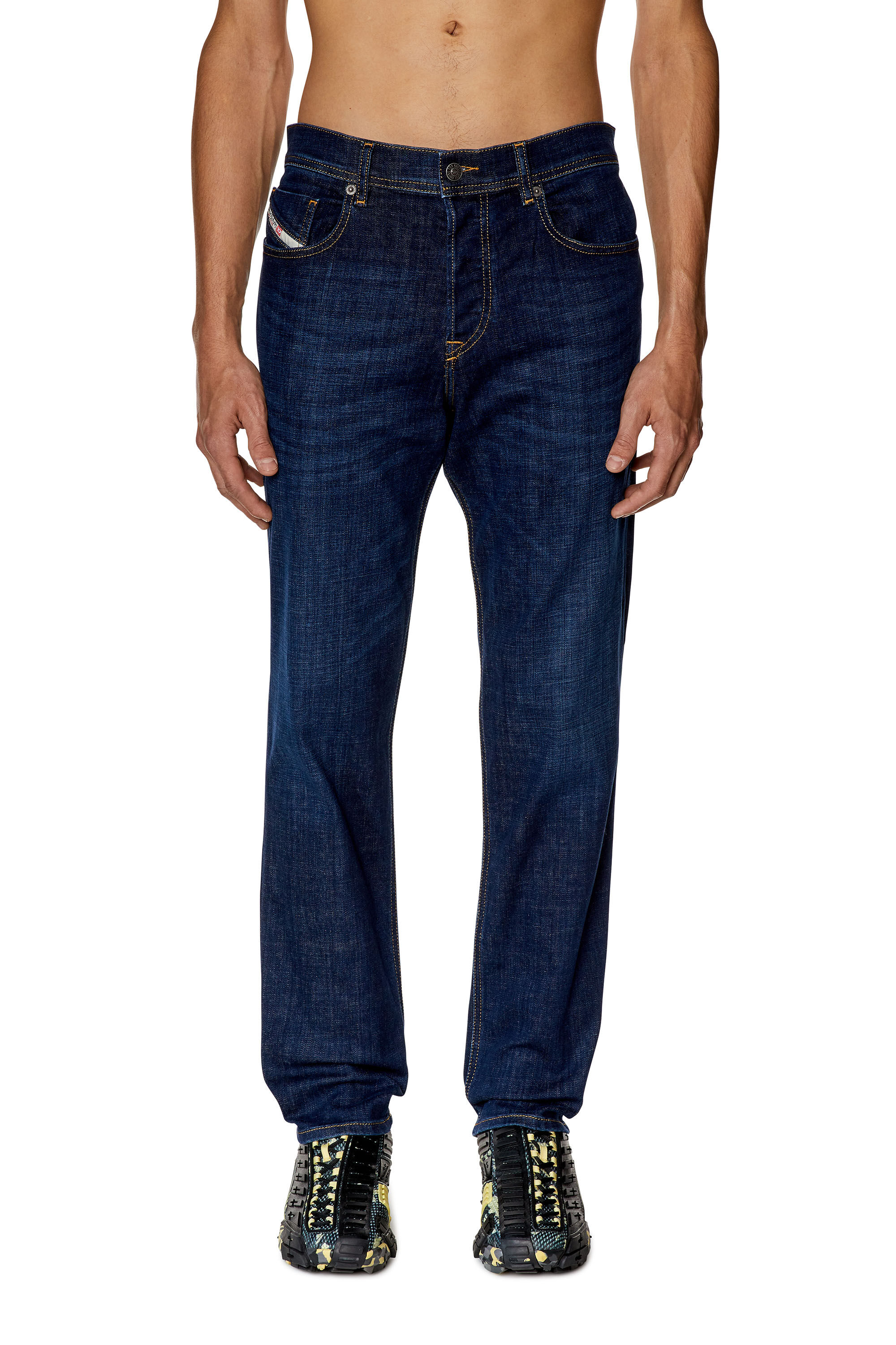 Diesel - Man's Regular Jeans 2023 D-Finitive 09F89, Dark Blue - 3