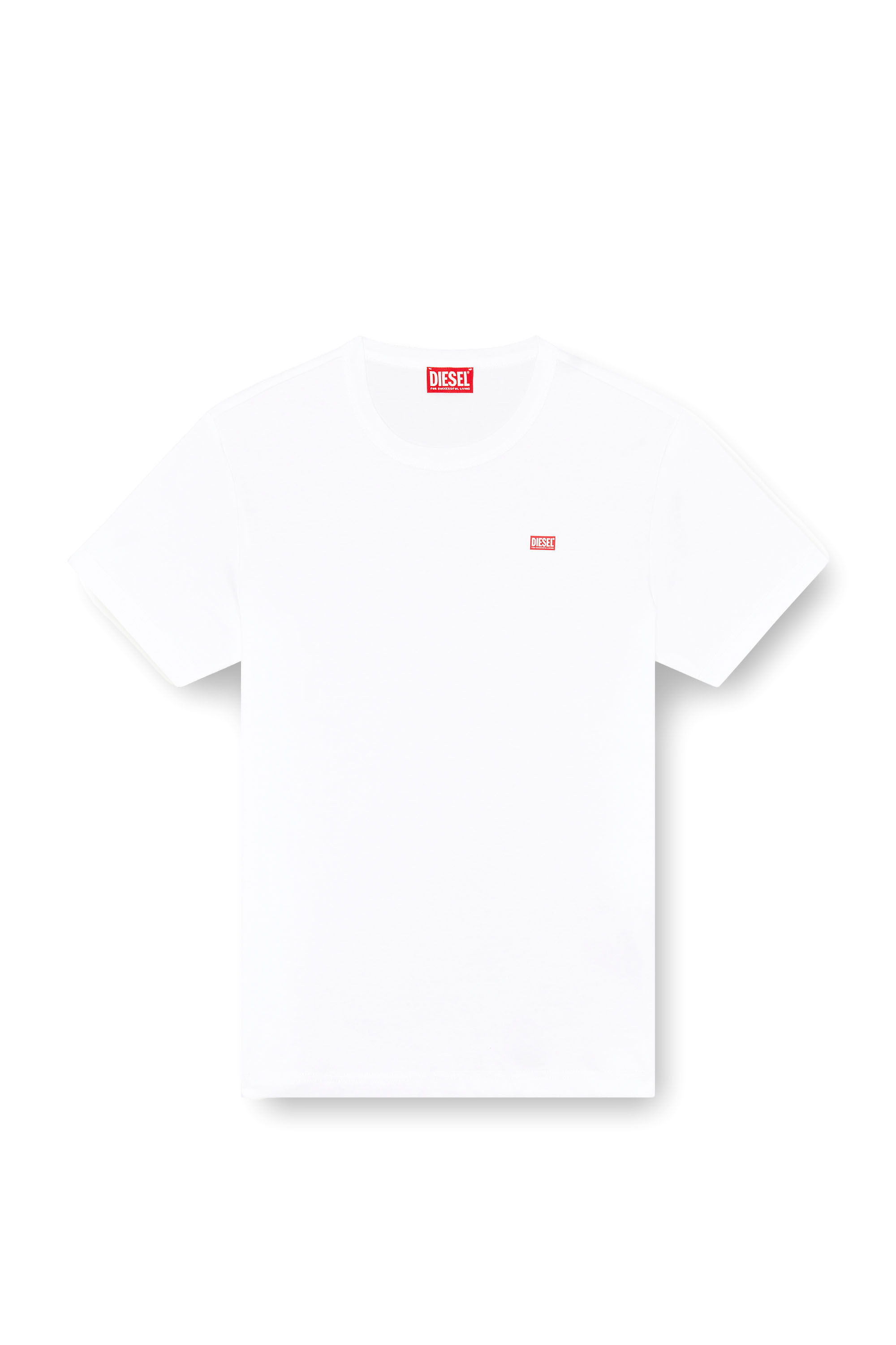 Diesel - T-MIEGOR-K77, T-shirt en coton mercerisé Homme in Blanc - 2