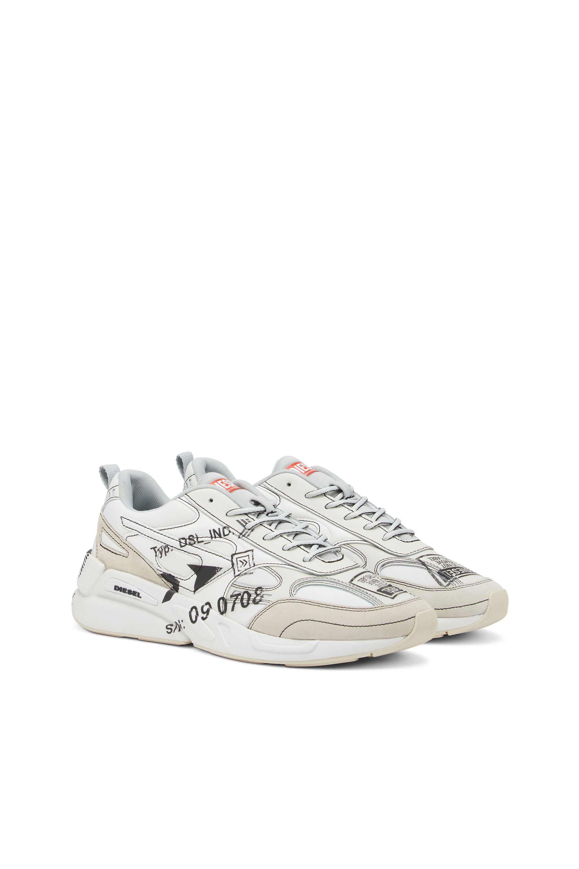 Diesel - S-SERENDIPITY SPORT, Male's S-Serendipity Sport - Sneakers with graphic logo prints in White - 2