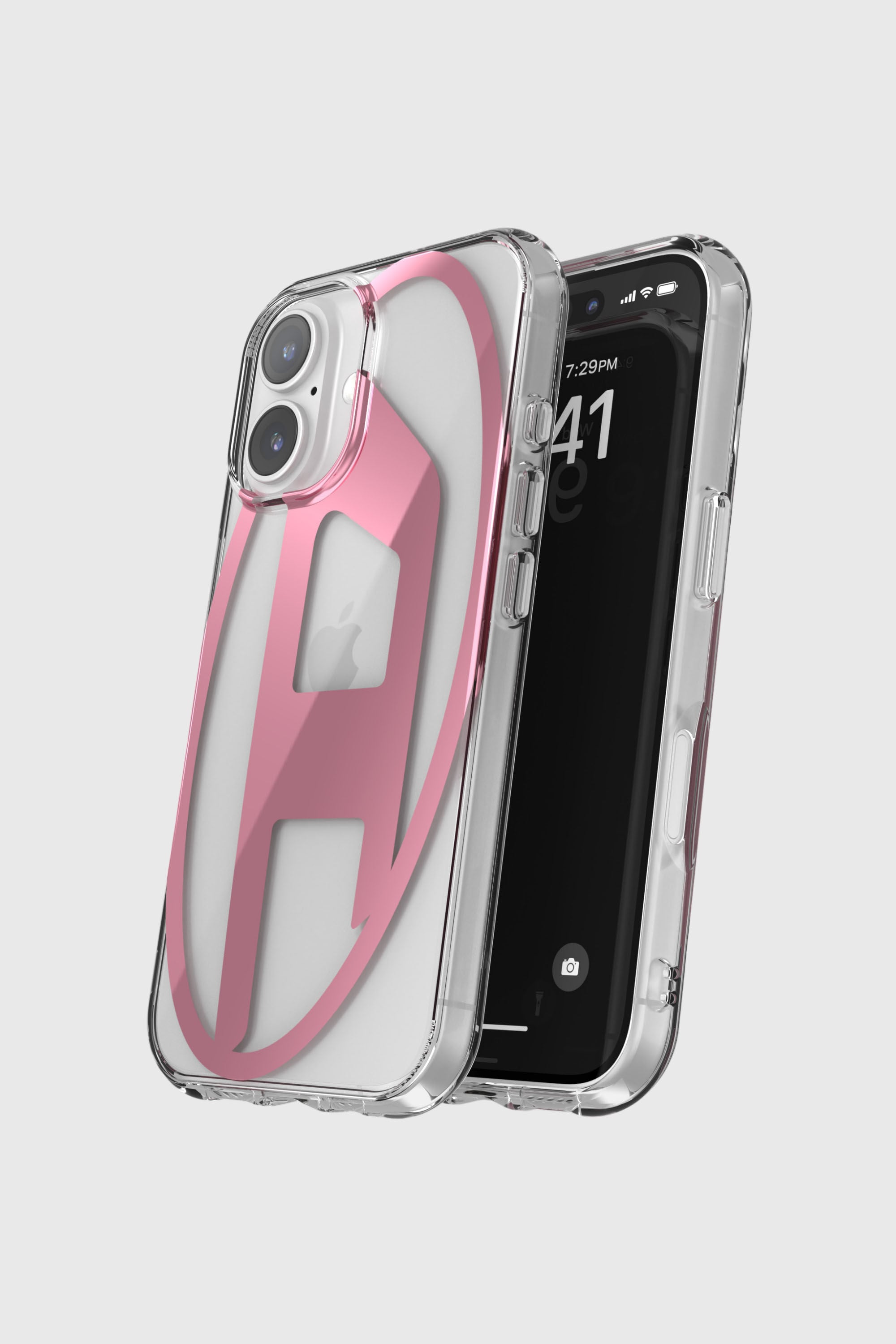 Diesel - 60143 AOP CASE, Unisex's Oval D Mirror Case for iP 16 in Pink - 4
