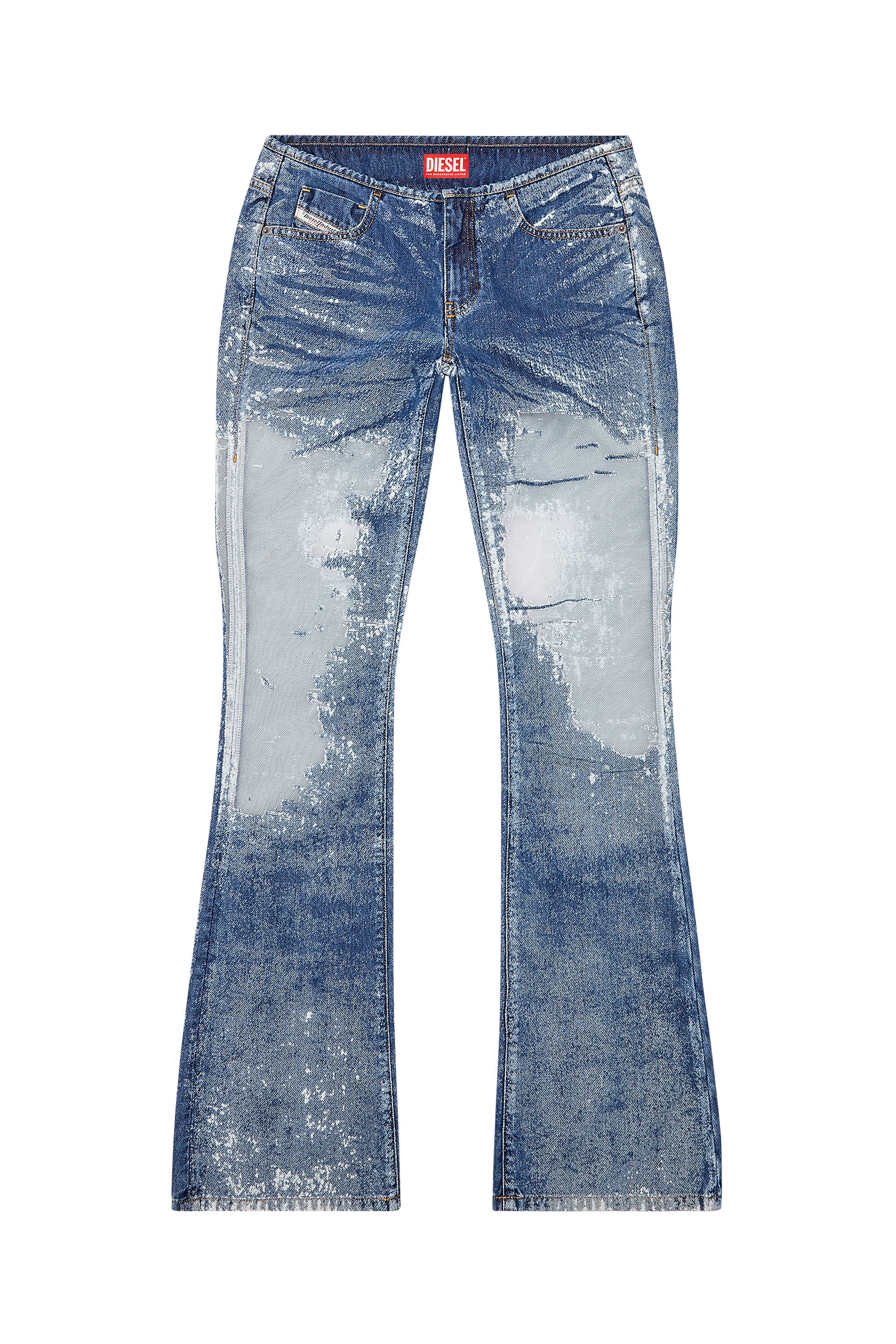 Diesel - Female's Bootcut and Flare Jeans D-Shark 068JH, Medium Blue - 2