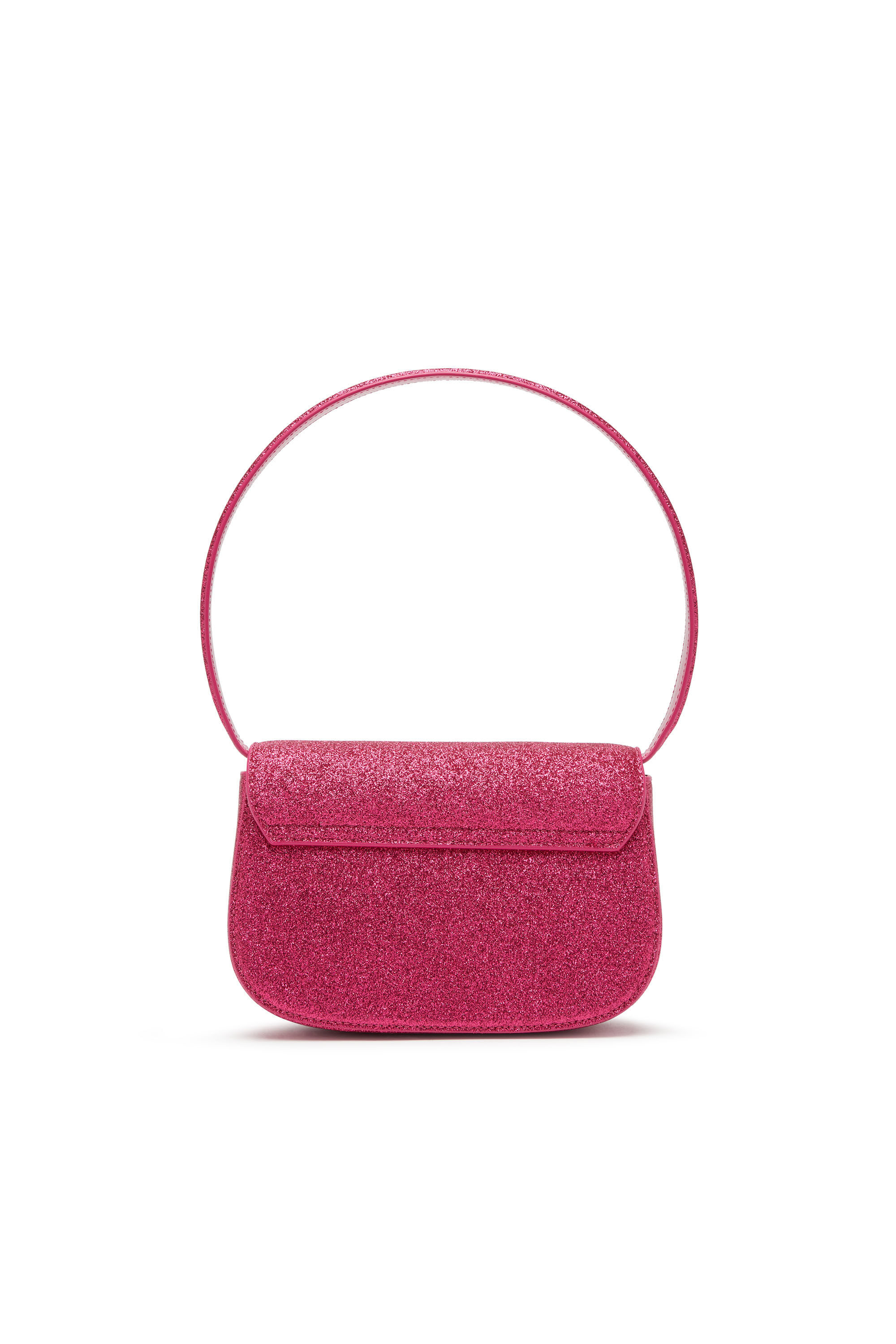 Diesel - 1DR, 1DR-Sac à bandoulière iconique en tissu pailleté Femme in Rose - 3