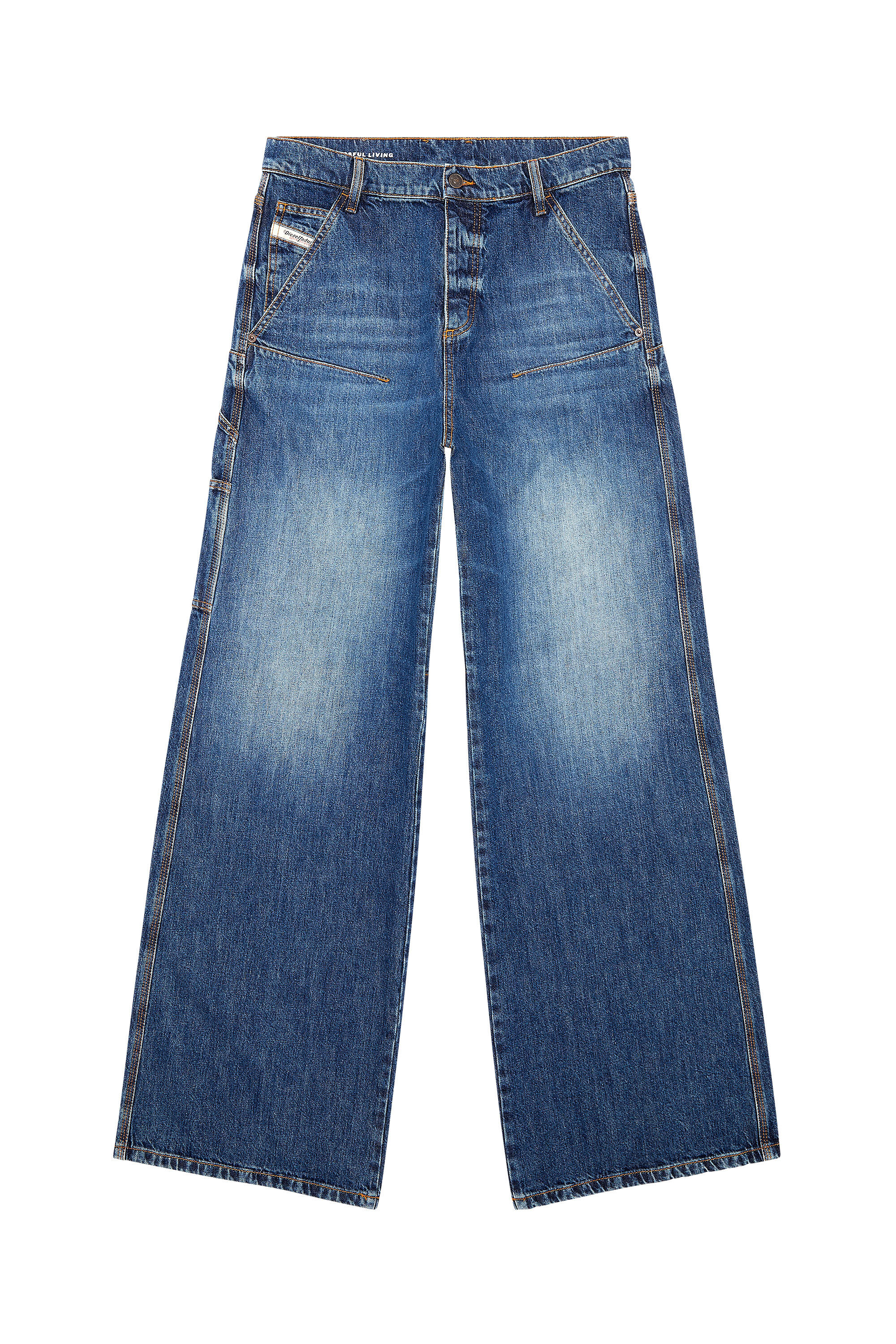 Diesel - Straight Jeans 1996 D-Sire 0HJAW Mujer, Azul Oscuro - 2
