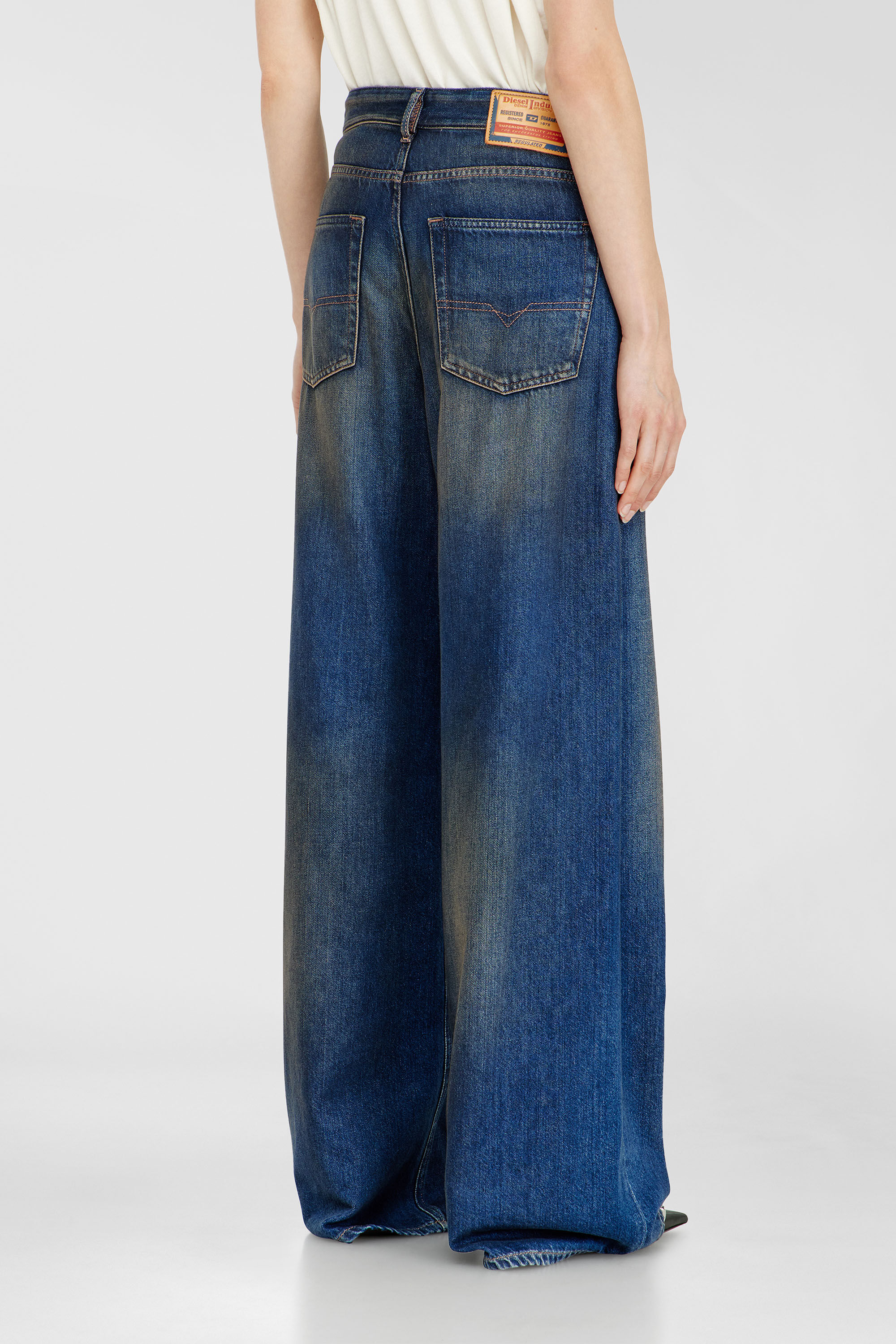 Diesel - Female's Relaxed Jeans 1996 D-Sire 09P47, Dark Blue - 5